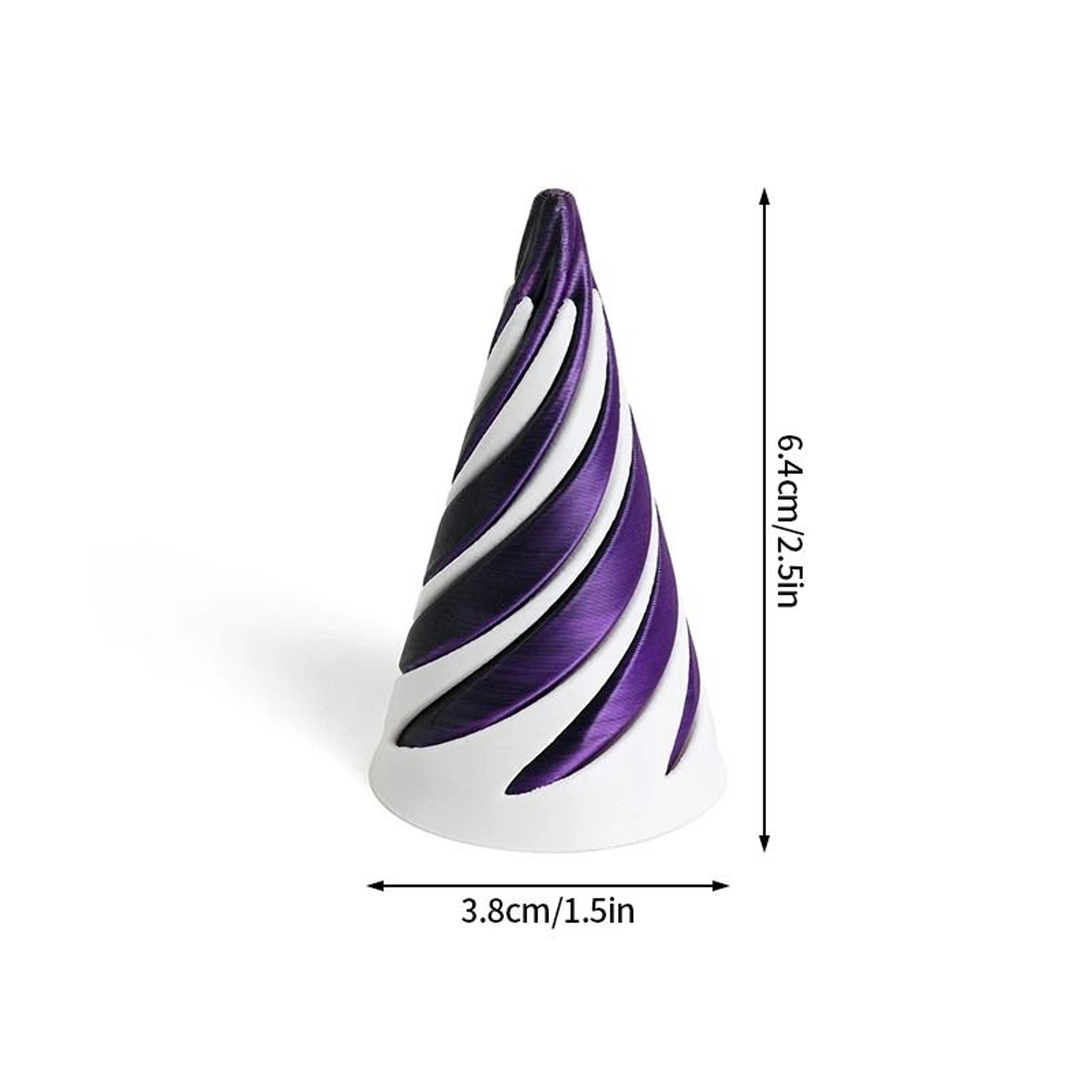 3DPrinted Rotating Impossible Pyramid  Spiral Cone  HighDefinition Kinetic Fidget Toy 13