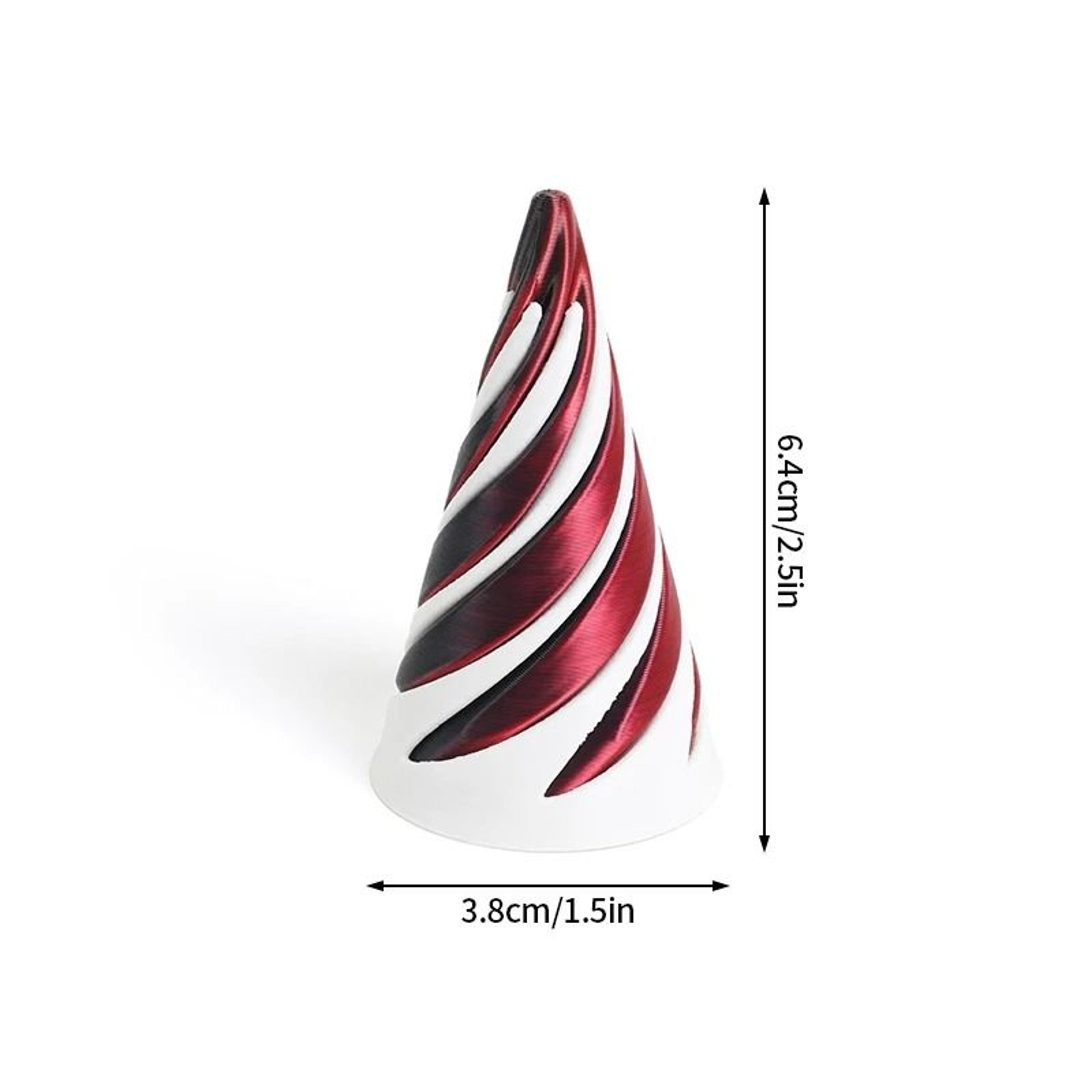 3DPrinted Rotating Impossible Pyramid  Spiral Cone  HighDefinition Kinetic Fidget Toy 14