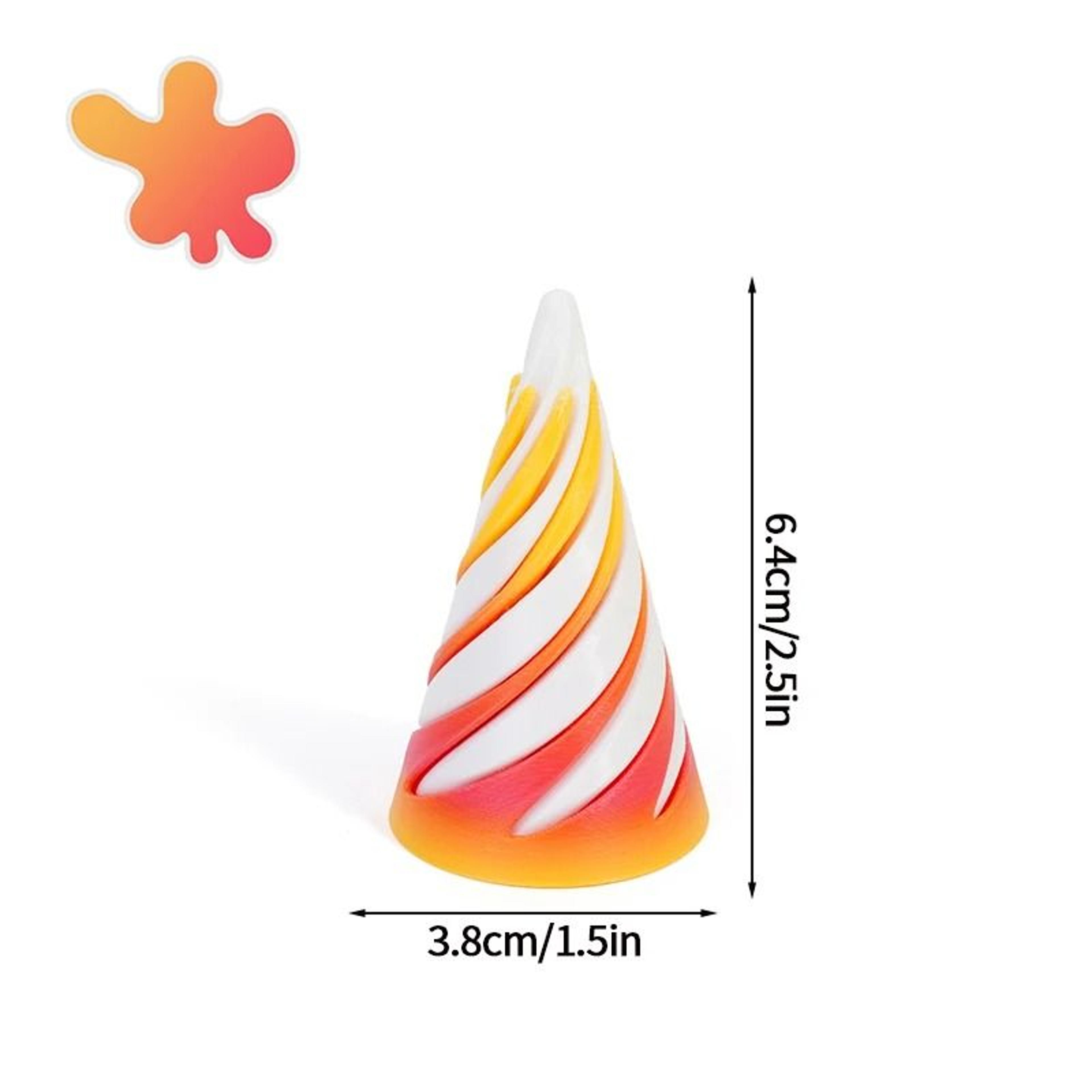 3DPrinted Rotating Impossible Pyramid  Spiral Cone  HighDefinition Kinetic Fidget Toy 15