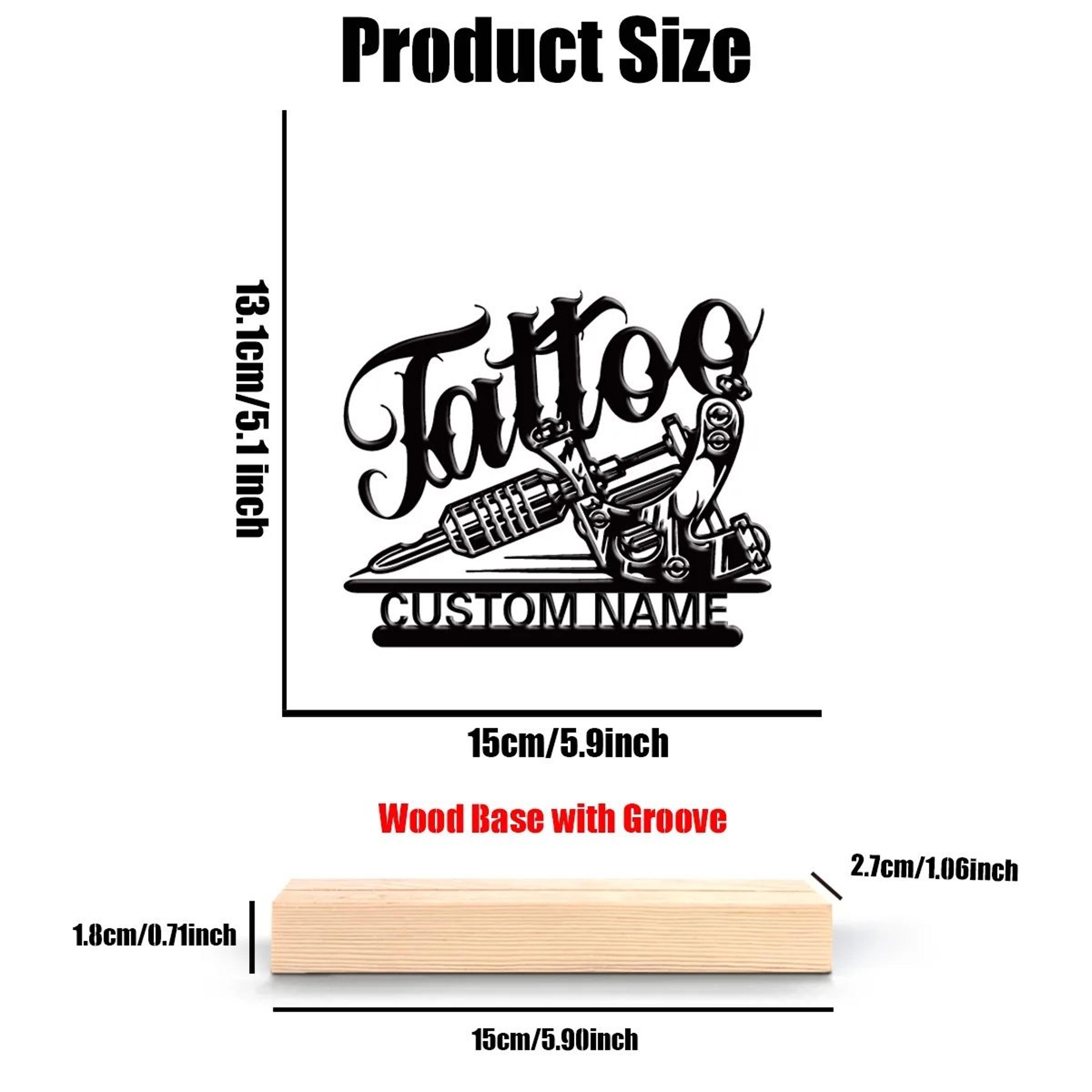 Personalized Tattoo Artist Metal Statue  HighDefinition Modern Industrial Art For Studio  Cottageco 3
