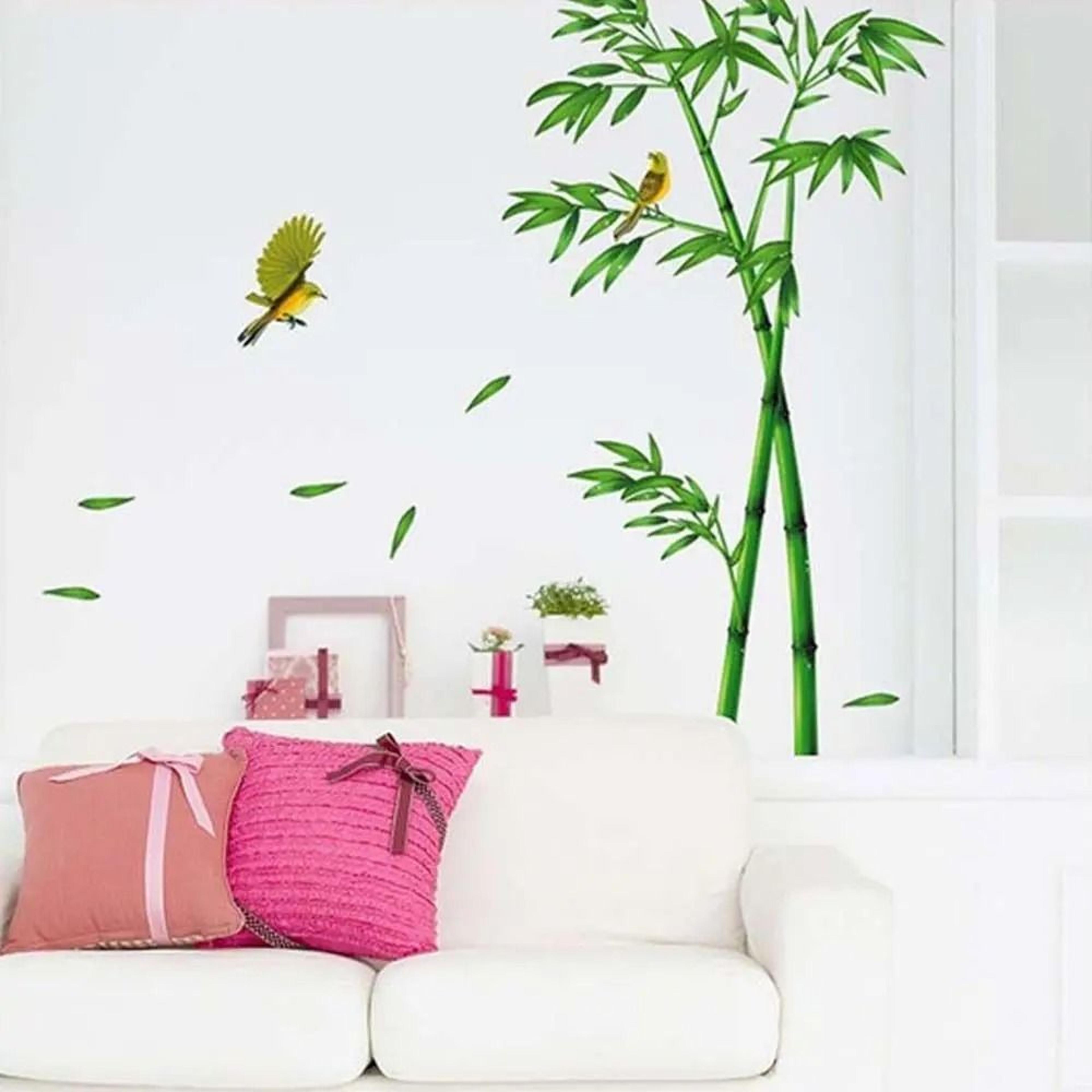 Removable Bamboo Forest Wall Decal  Creative Chinese Style DIY Botanical Decor For Modern Living Sa 3