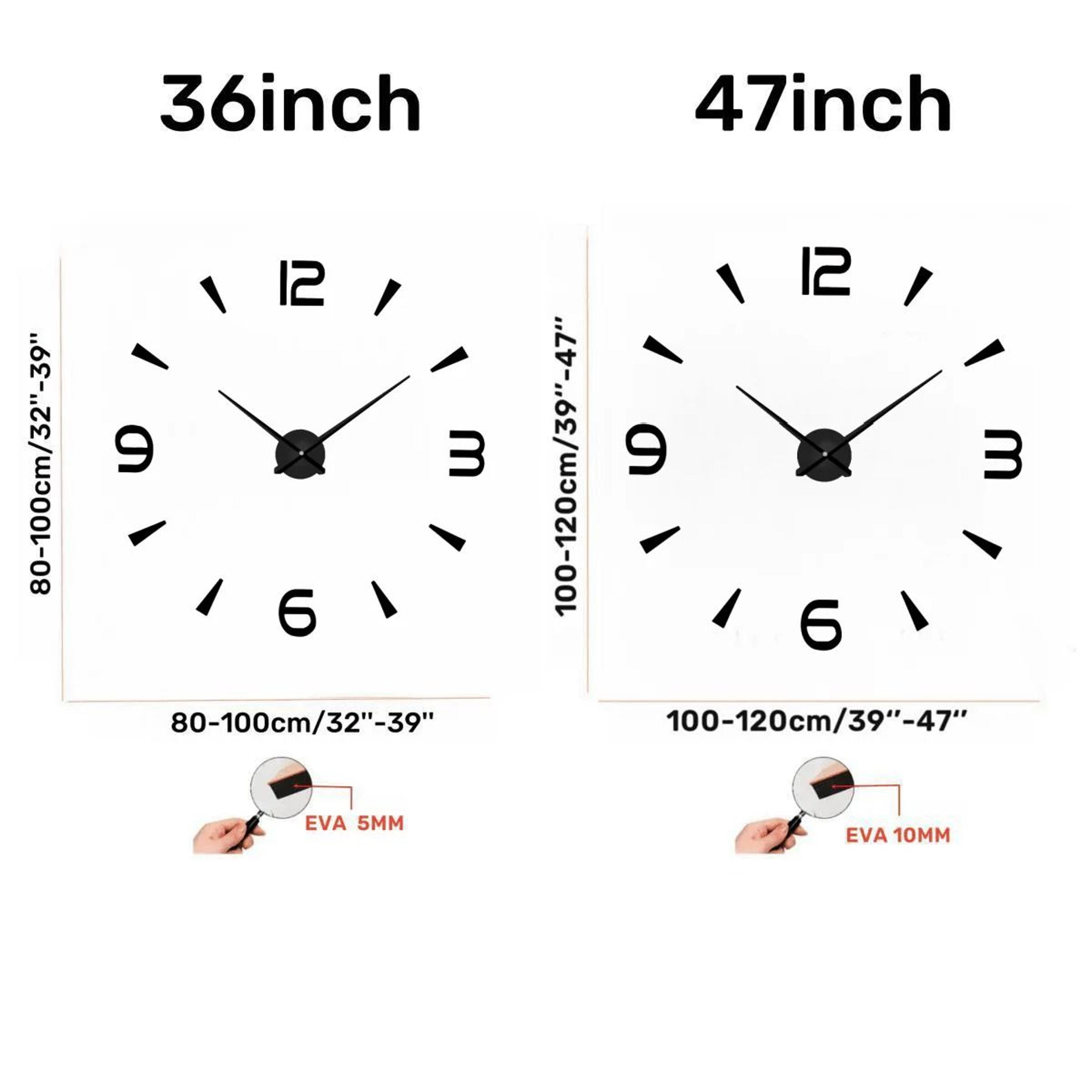 3D Luminous Minimalist DIY Wall Clock 4