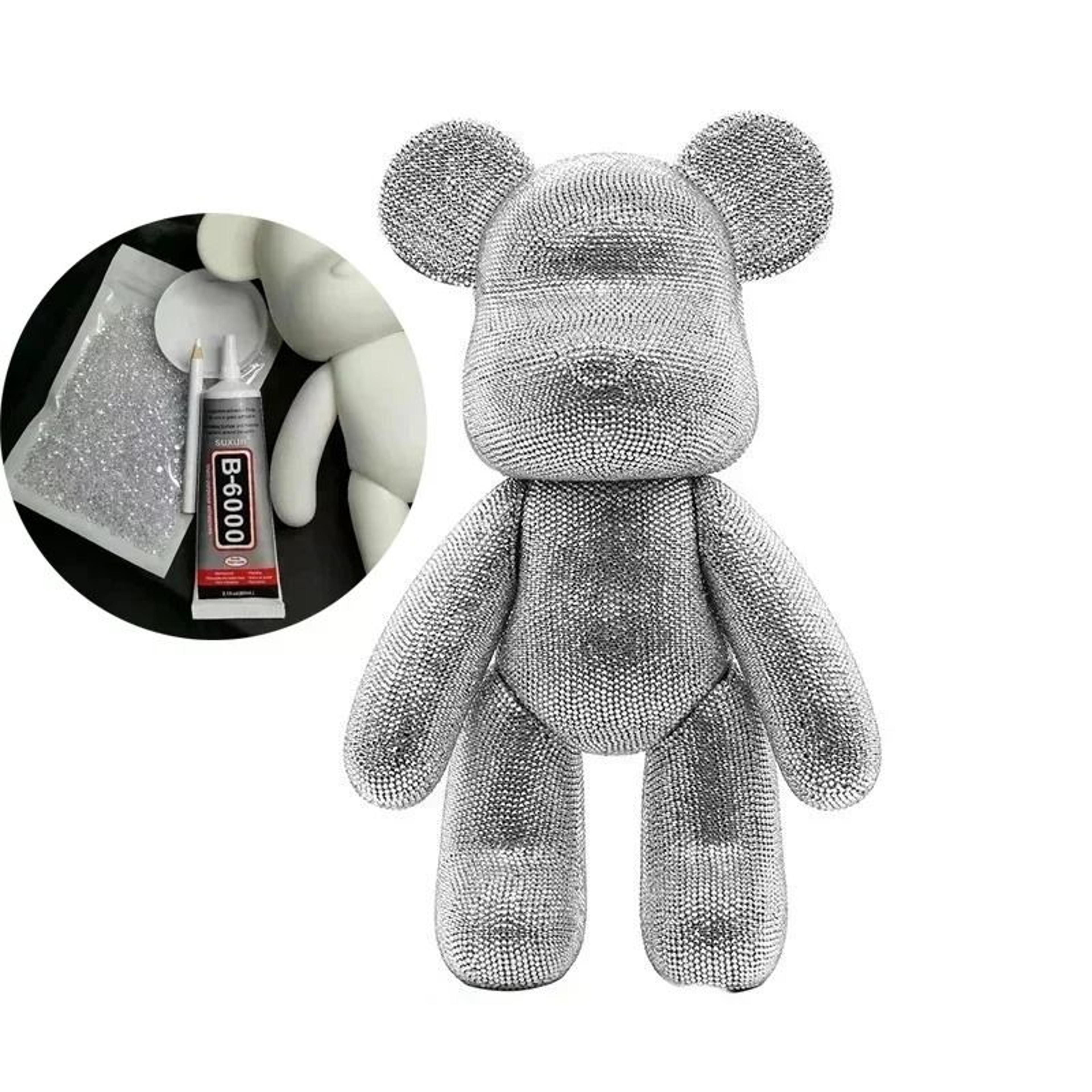 DIY Rhinestone Violent Bear Crystal Figurine 20