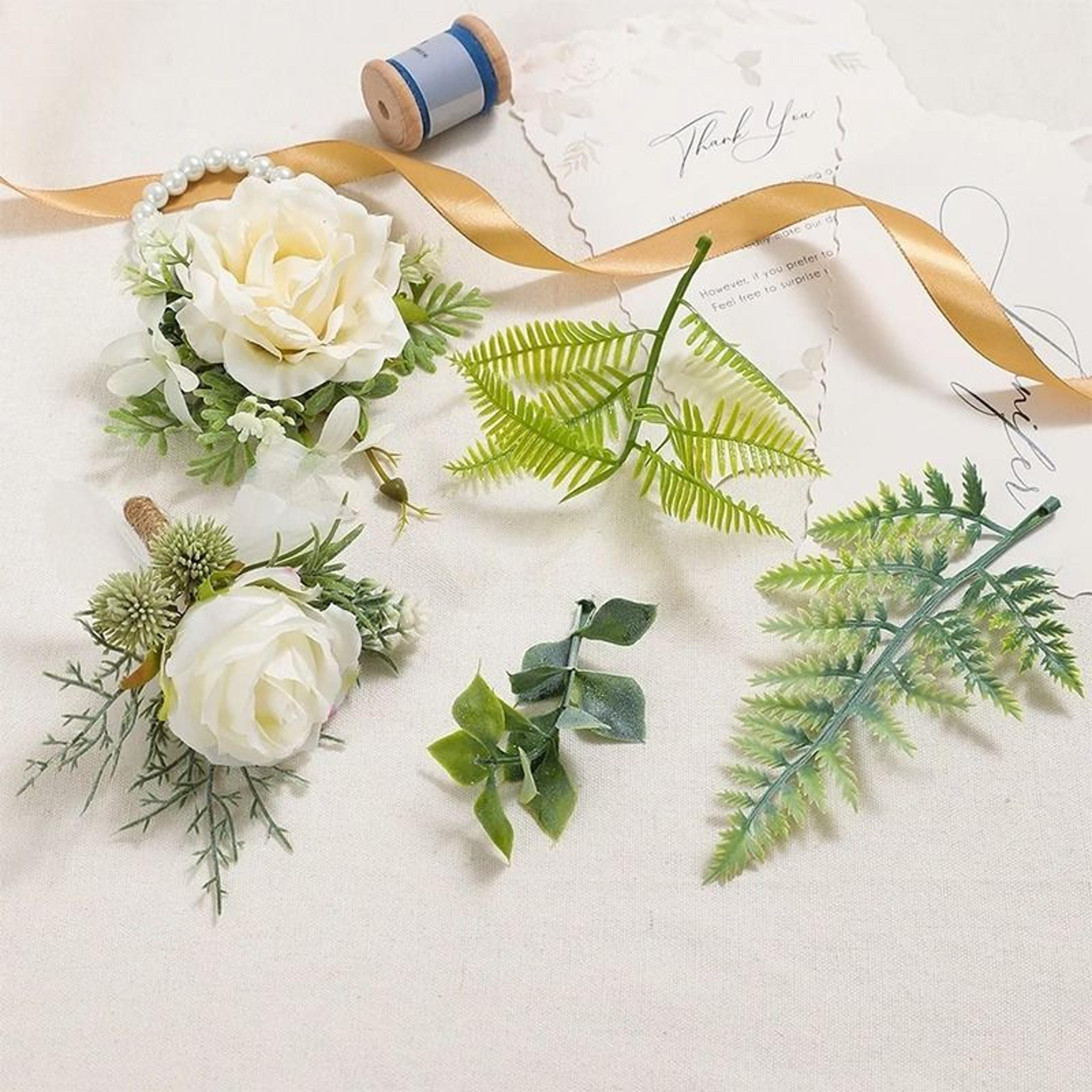 10Piece Miniature Artificial Leaf  Flower Sprigs 4
