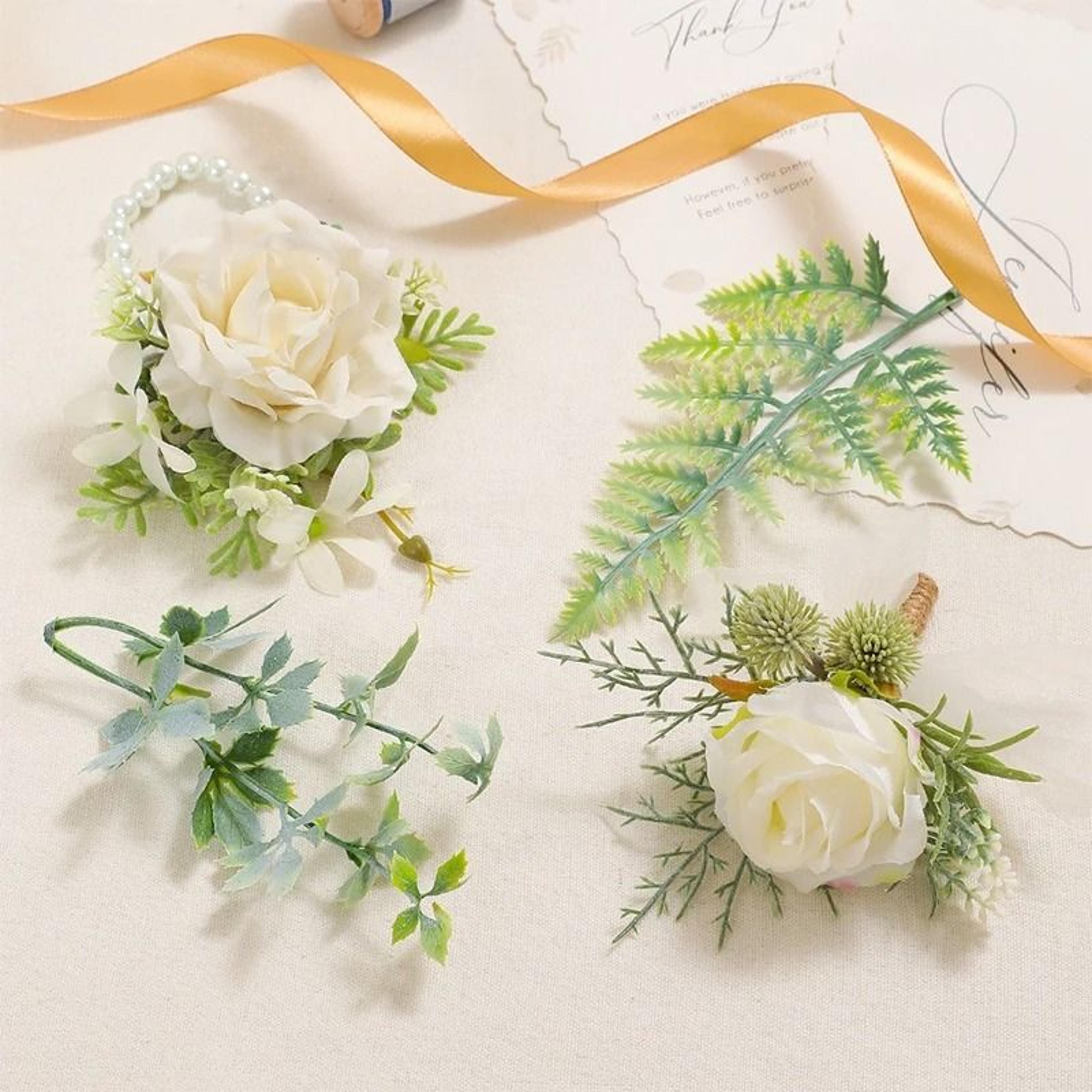 10Piece Miniature Artificial Leaf  Flower Sprigs 5