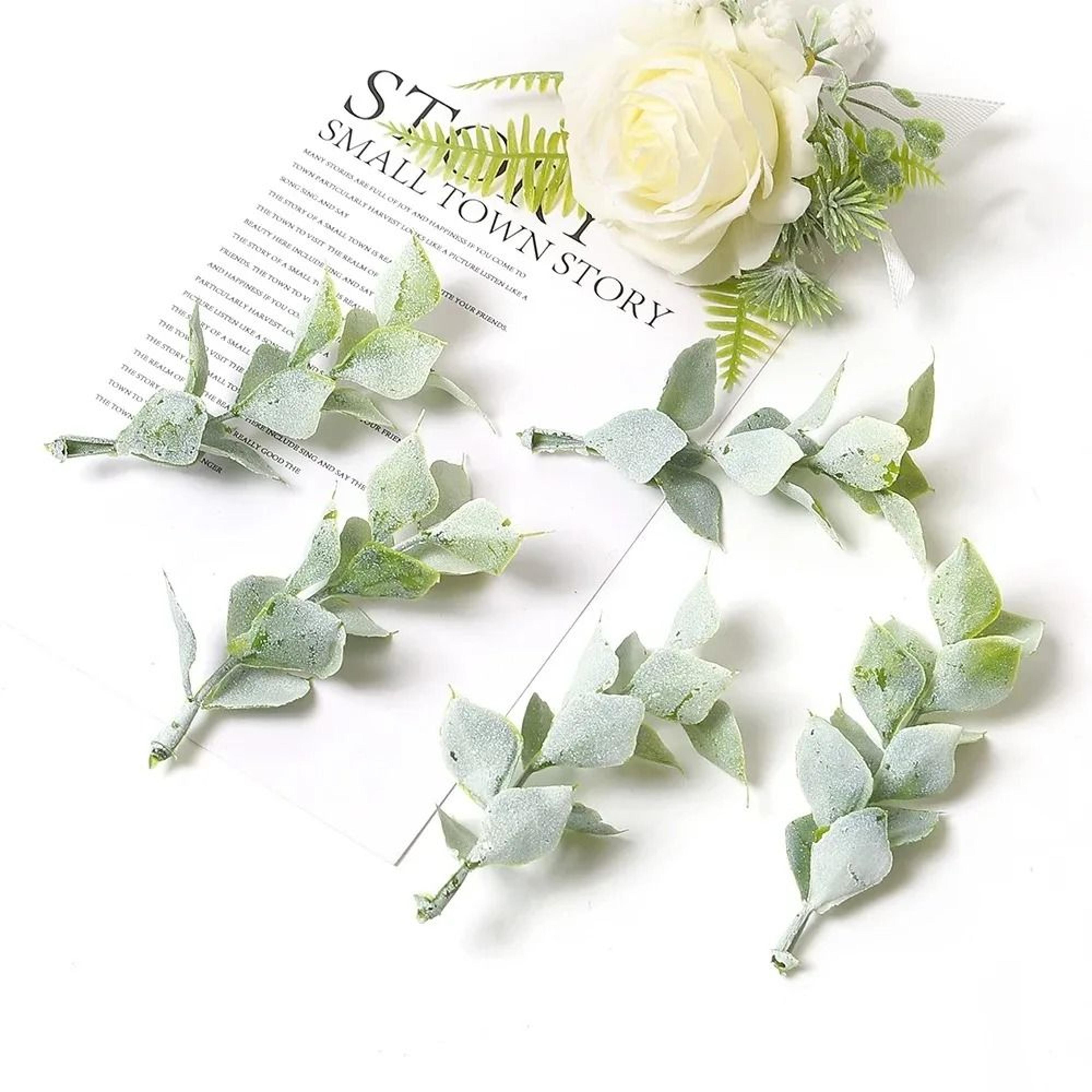10Piece Miniature Artificial Leaf  Flower Sprigs 13