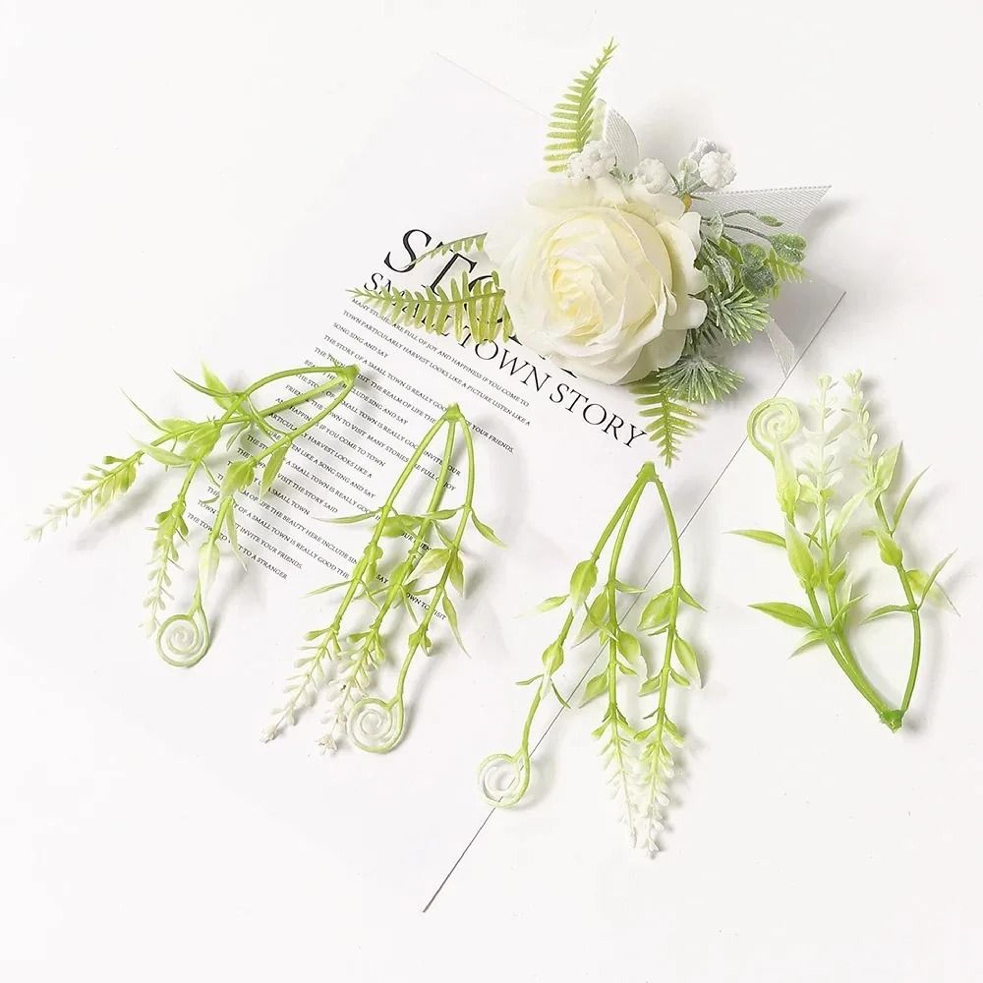 10Piece Miniature Artificial Leaf  Flower Sprigs 21