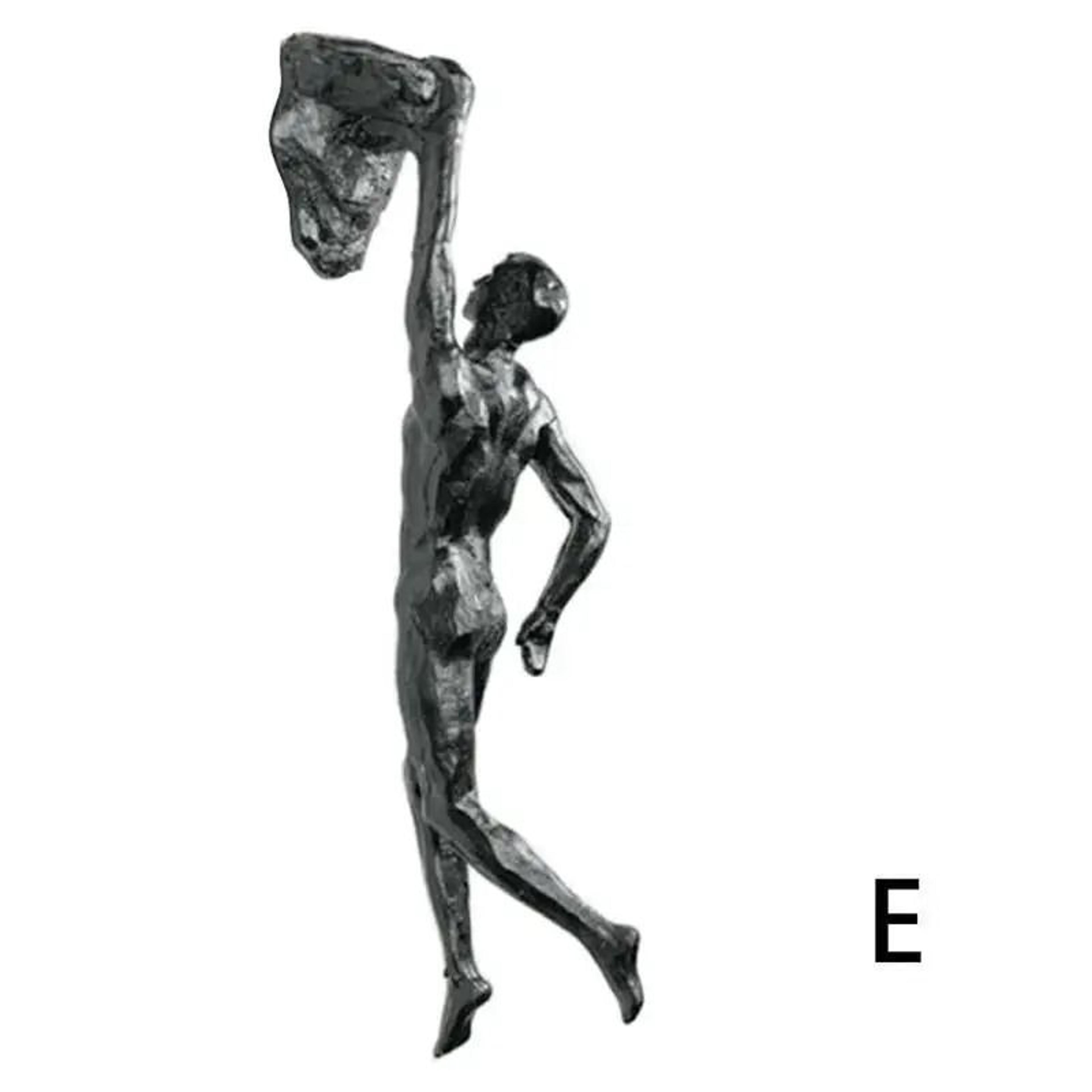 Modern Simplicity Climbing Man Athlete Sculpture 10