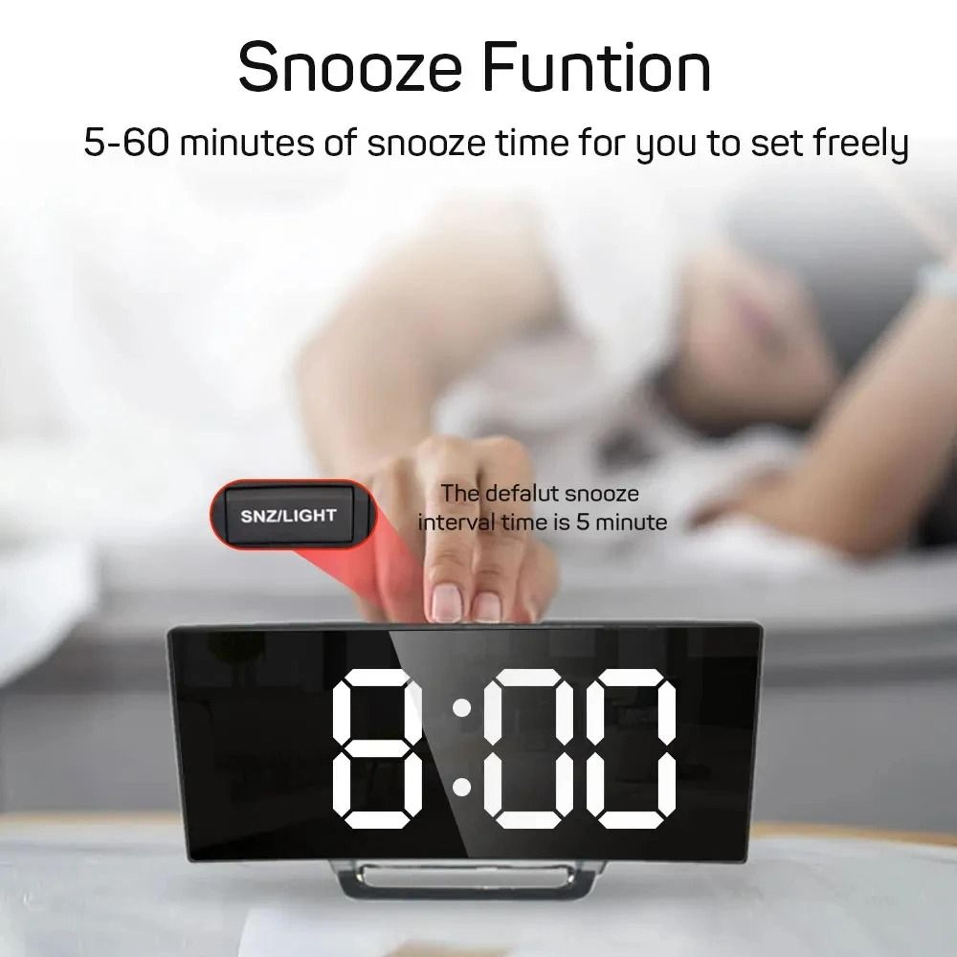 LED Digital Smart Backlight Alarm Clock 4