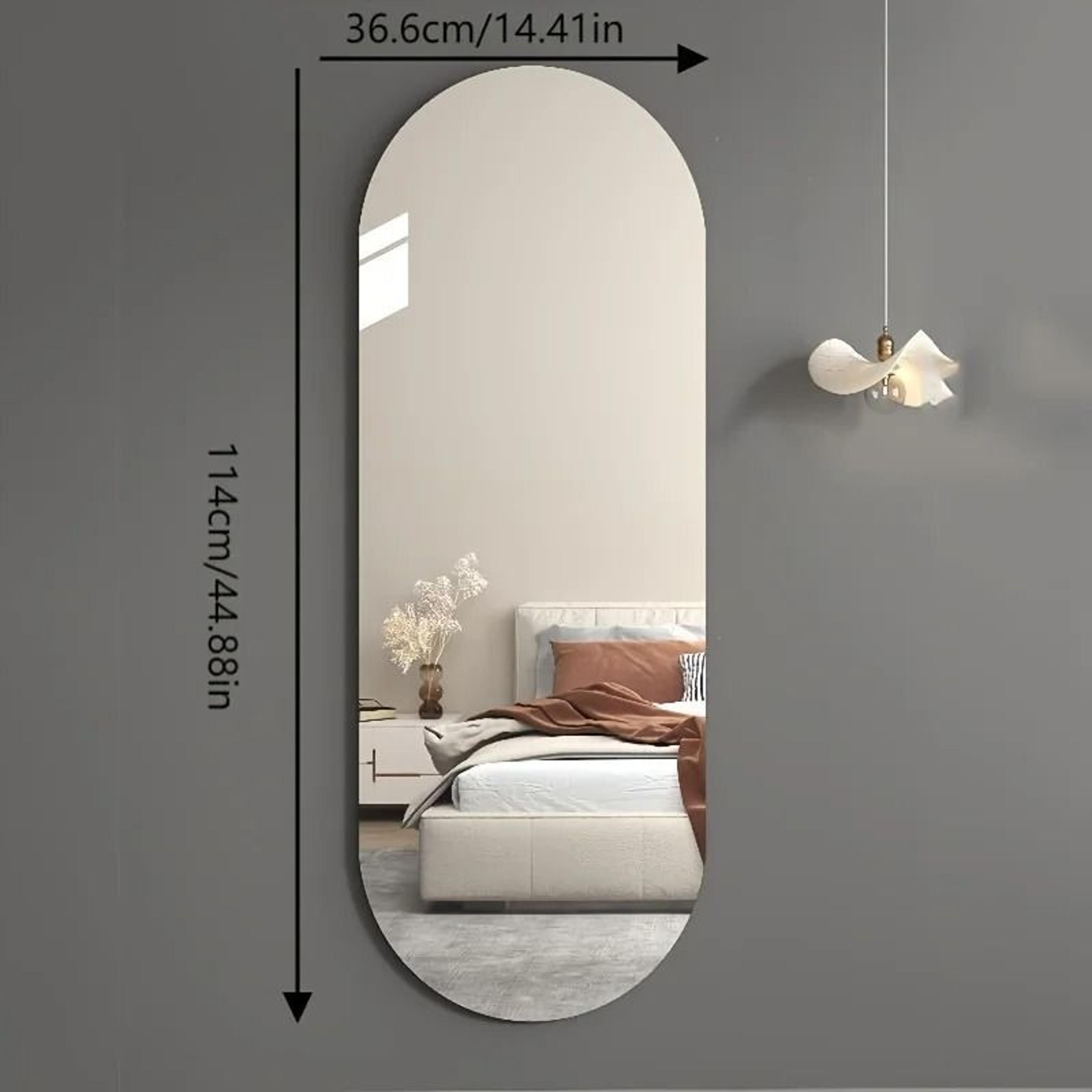 Acrylic Arched Integrated Mirror  HighDefinition SelfAdhesive Reflective Panel For Modern Studio  H 7