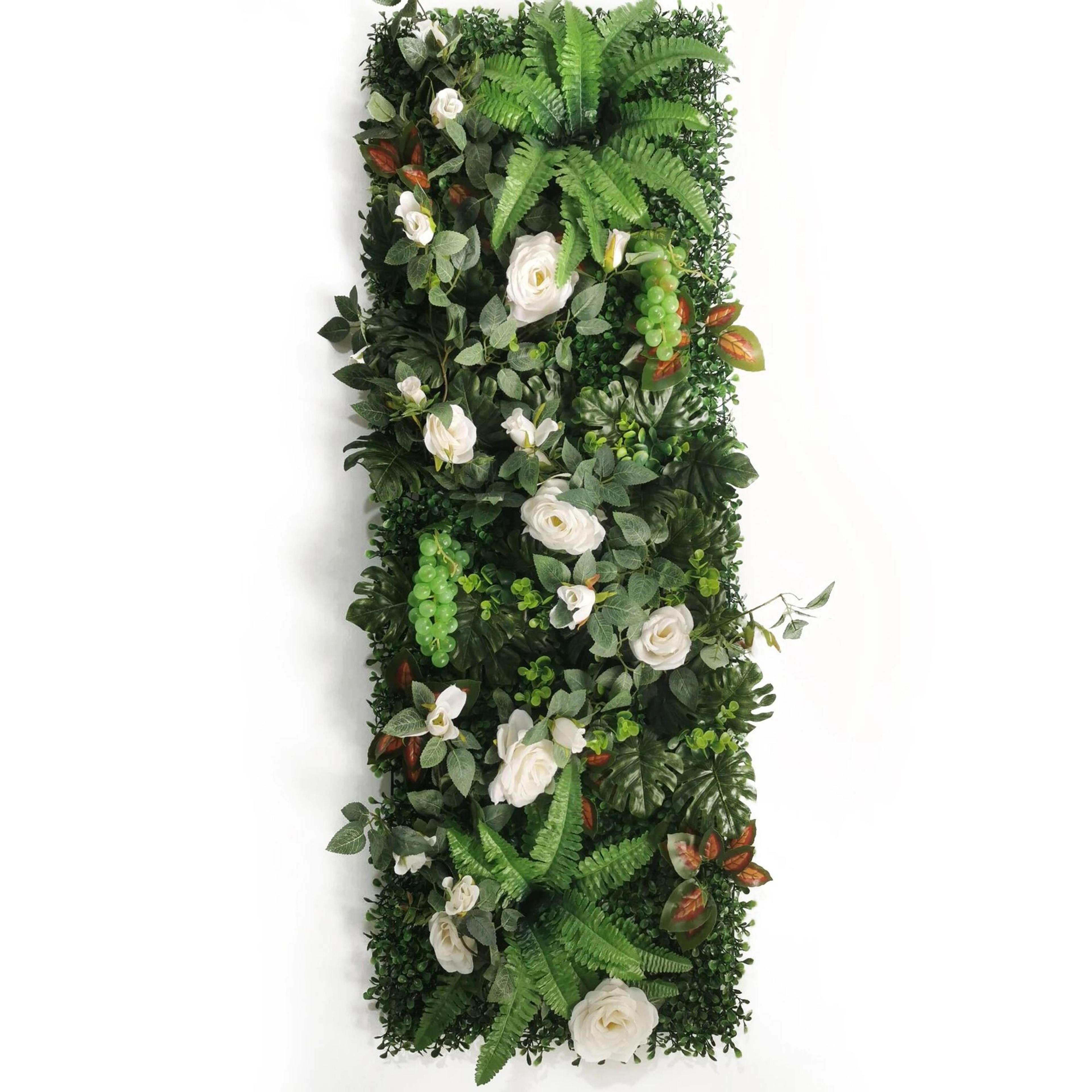 Artificial Rose Lawn Panel  HighDefinition Vertical Garden Wall Decoration 5