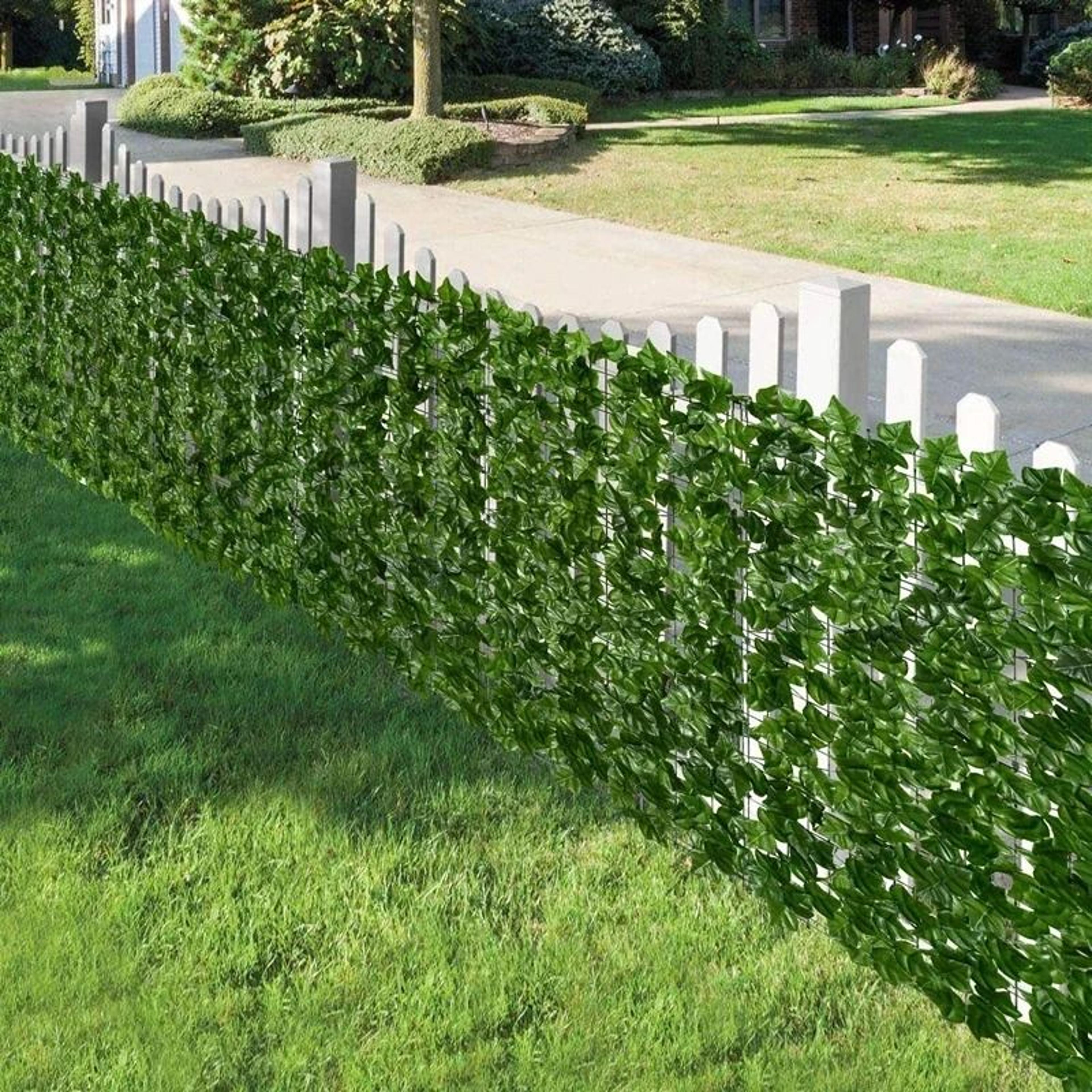 Artificial Ivy Privacy Fence  HighDefinition Apple Leaf Vertical Garden Screen 3