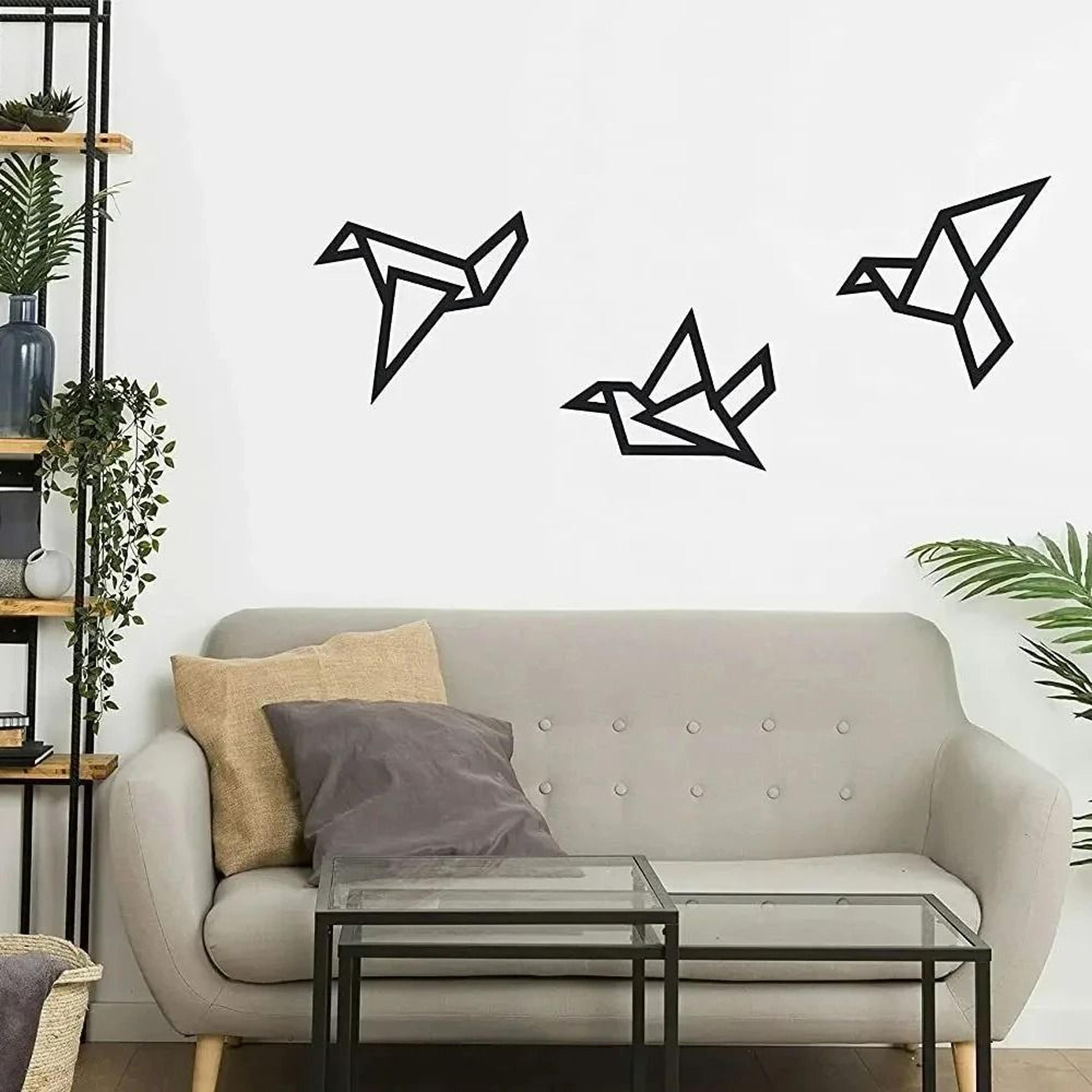 Iron Silhouette Avian Set  HighDefinition Modern Wall Art Sculpture 4