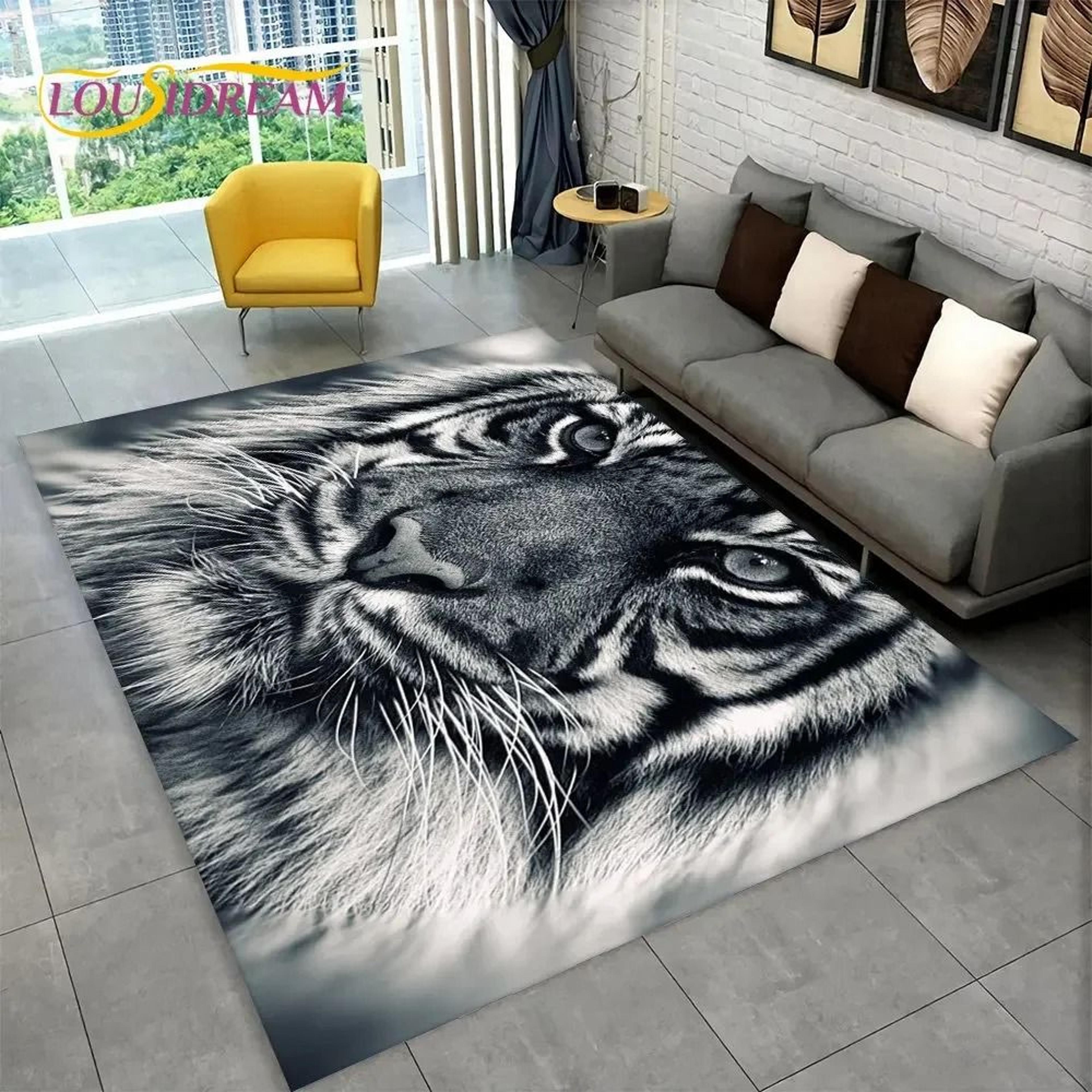 Wild Predator 3D Area Rug  HighDefinition Apex Predator Sculpture 1