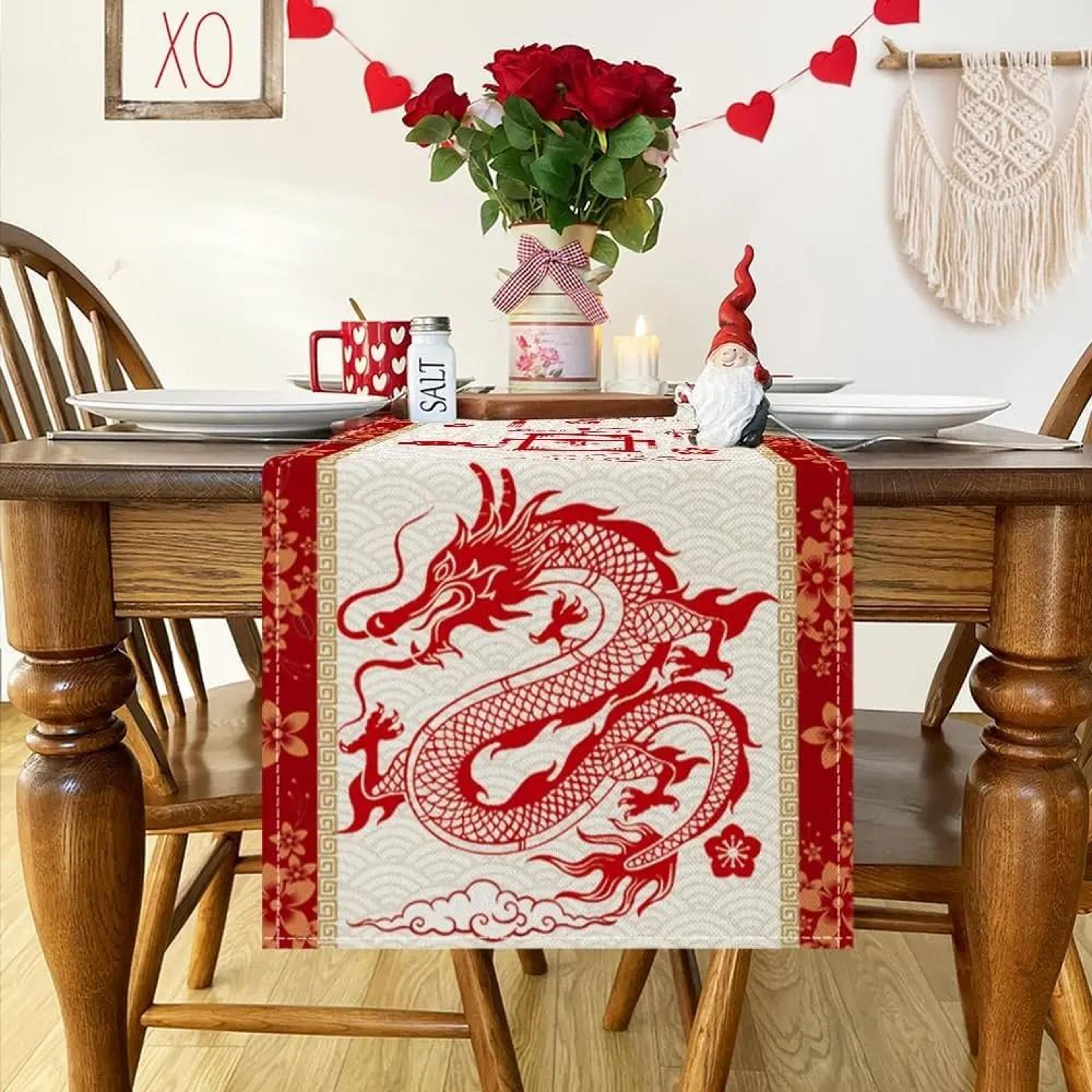 Lunar Dragon Narrative Runner  HighDefinition Celestial Architectural Sculpture 1