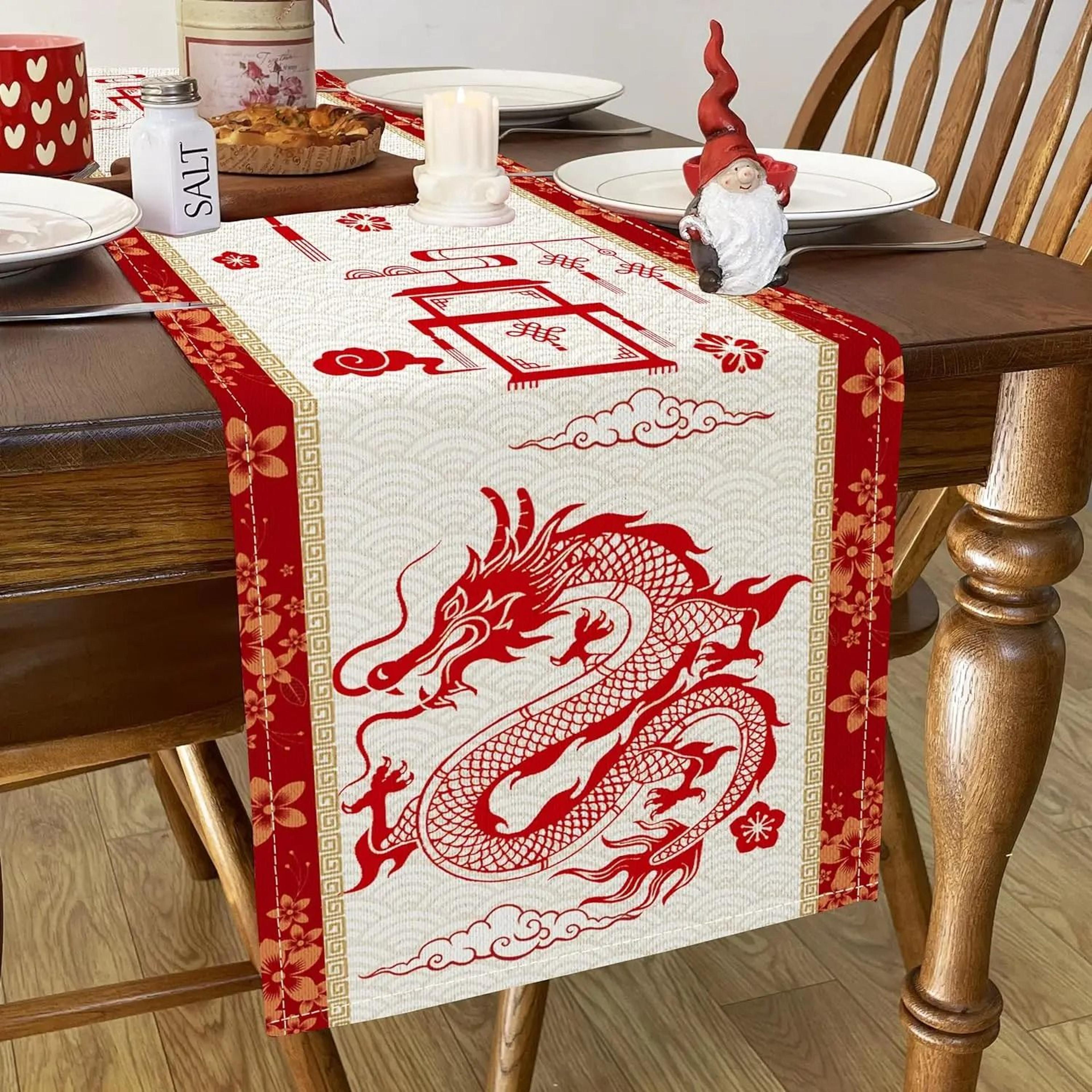 Lunar Dragon Narrative Runner  HighDefinition Celestial Architectural Sculpture 2