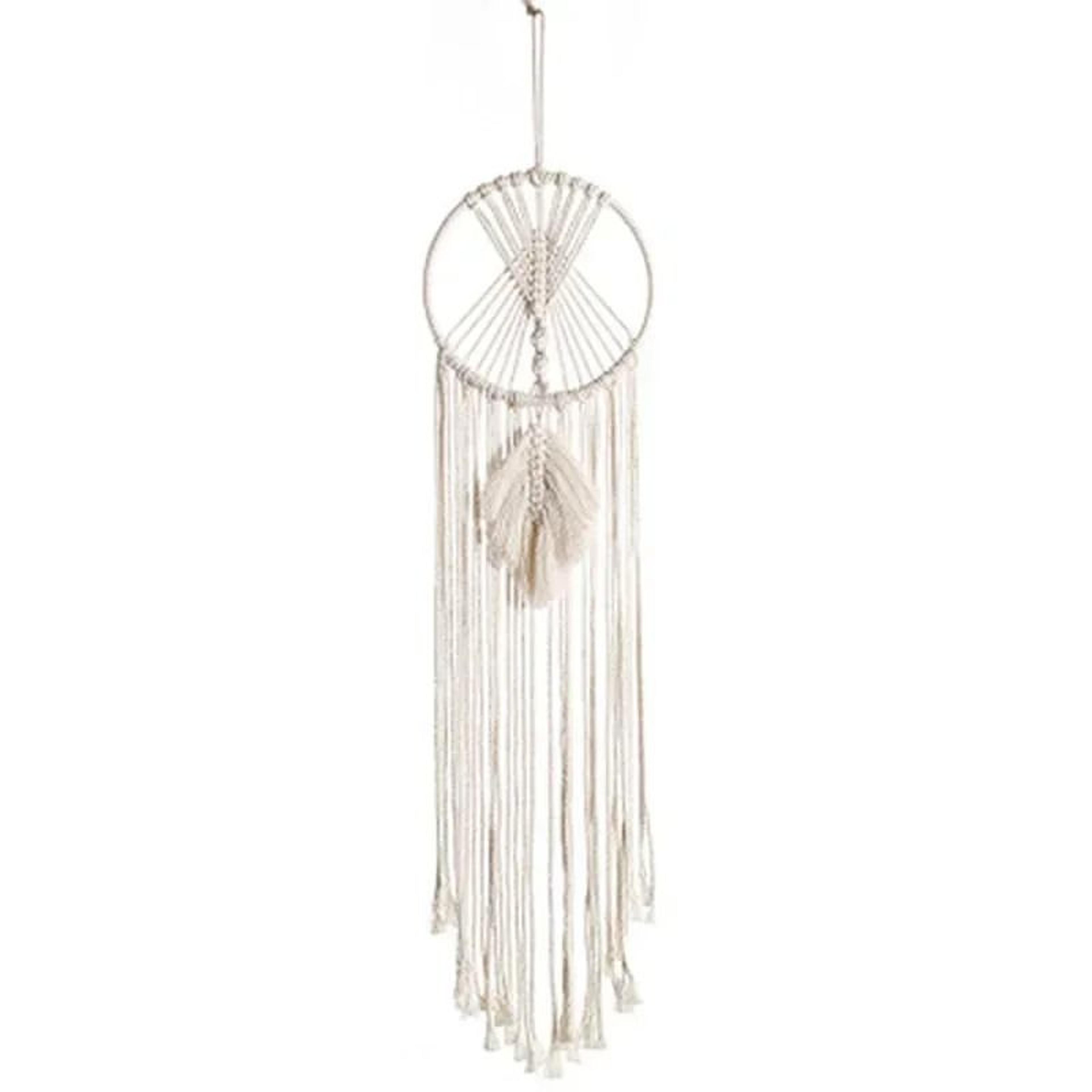 Nordic Macrame Dream Catcher  HighDefinition Celestial Textile Sculpture 6
