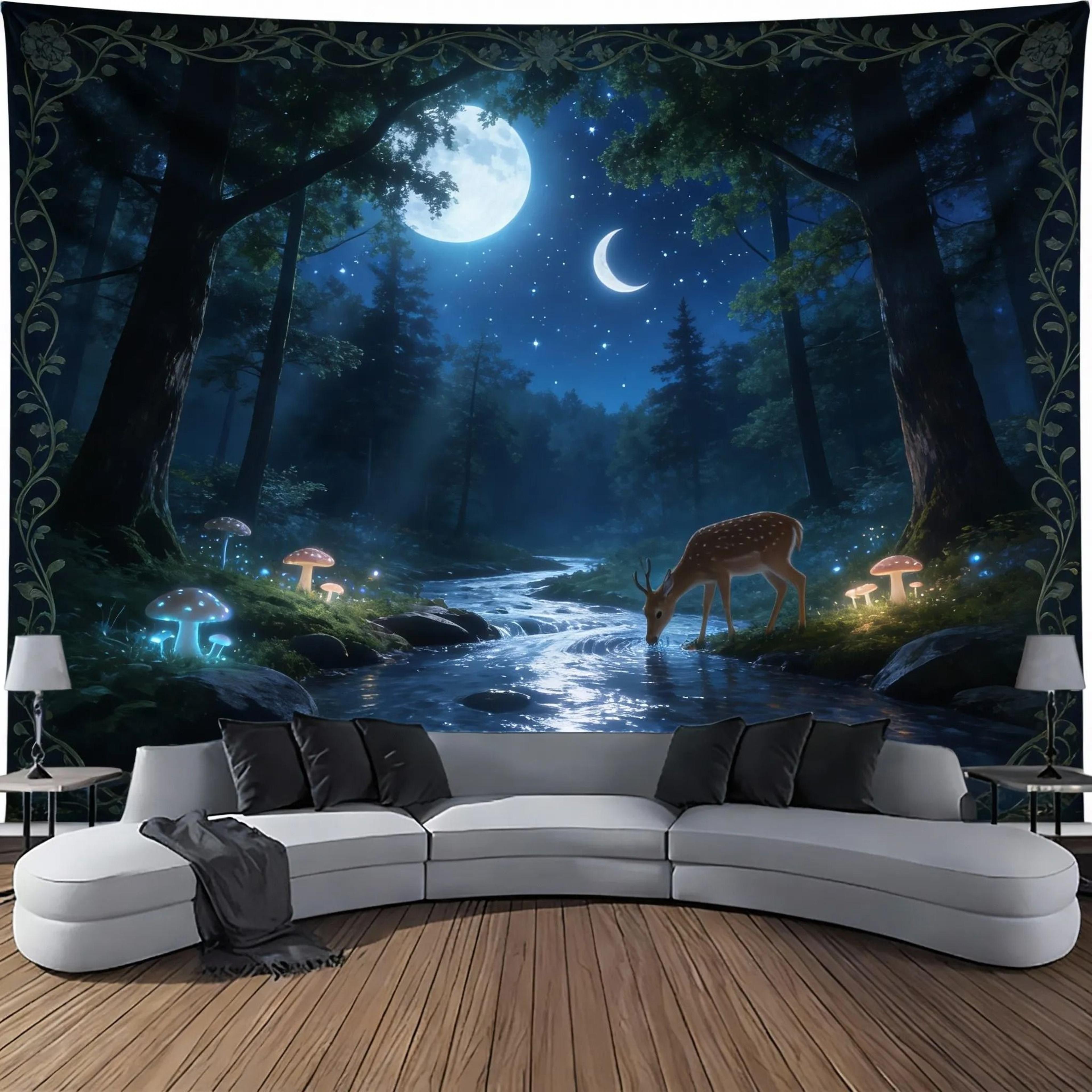Landscape Waterfall Canyon Tapestry  HighDefinition Elemental Architectural Sculpture 7