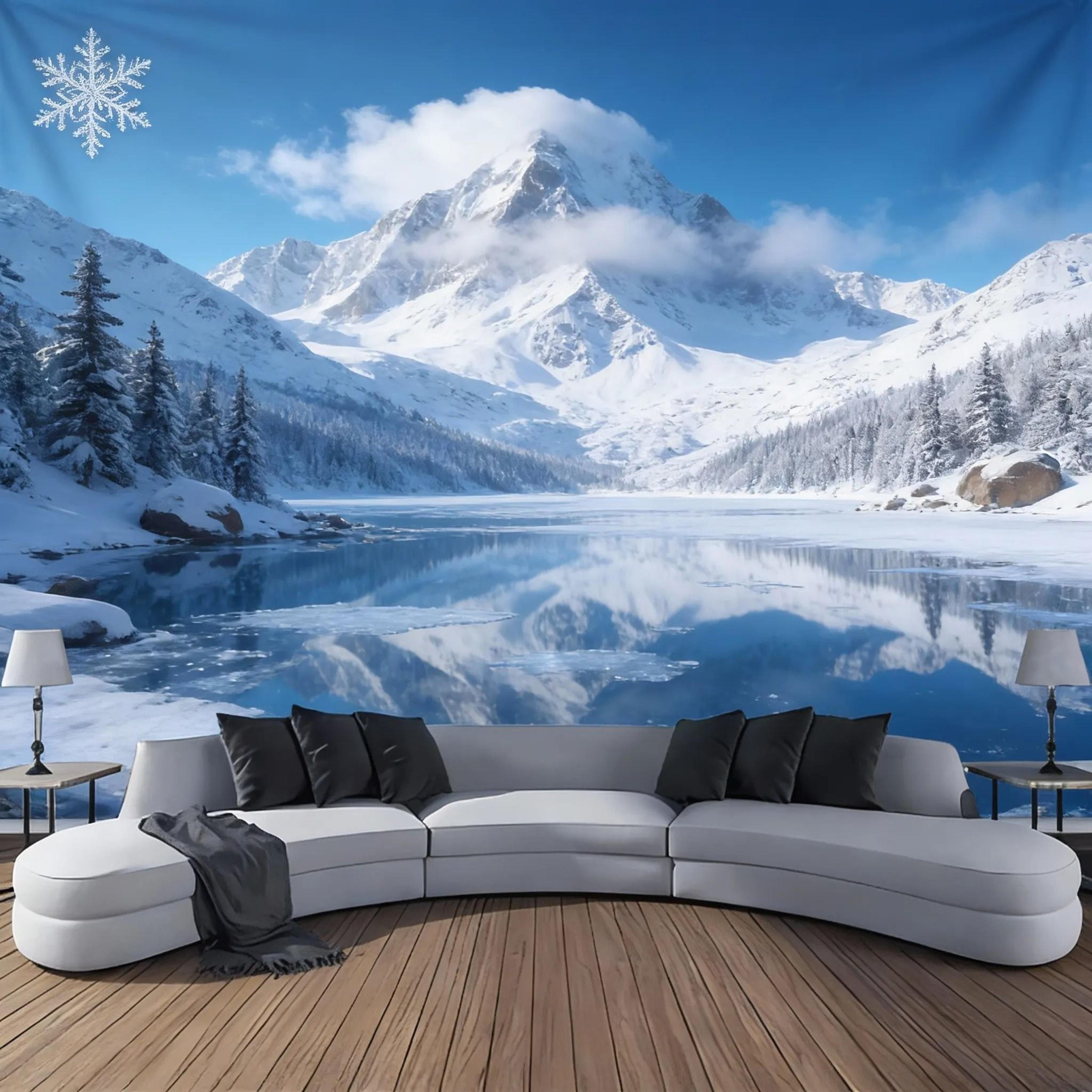 Landscape Waterfall Canyon Tapestry  HighDefinition Elemental Architectural Sculpture 14
