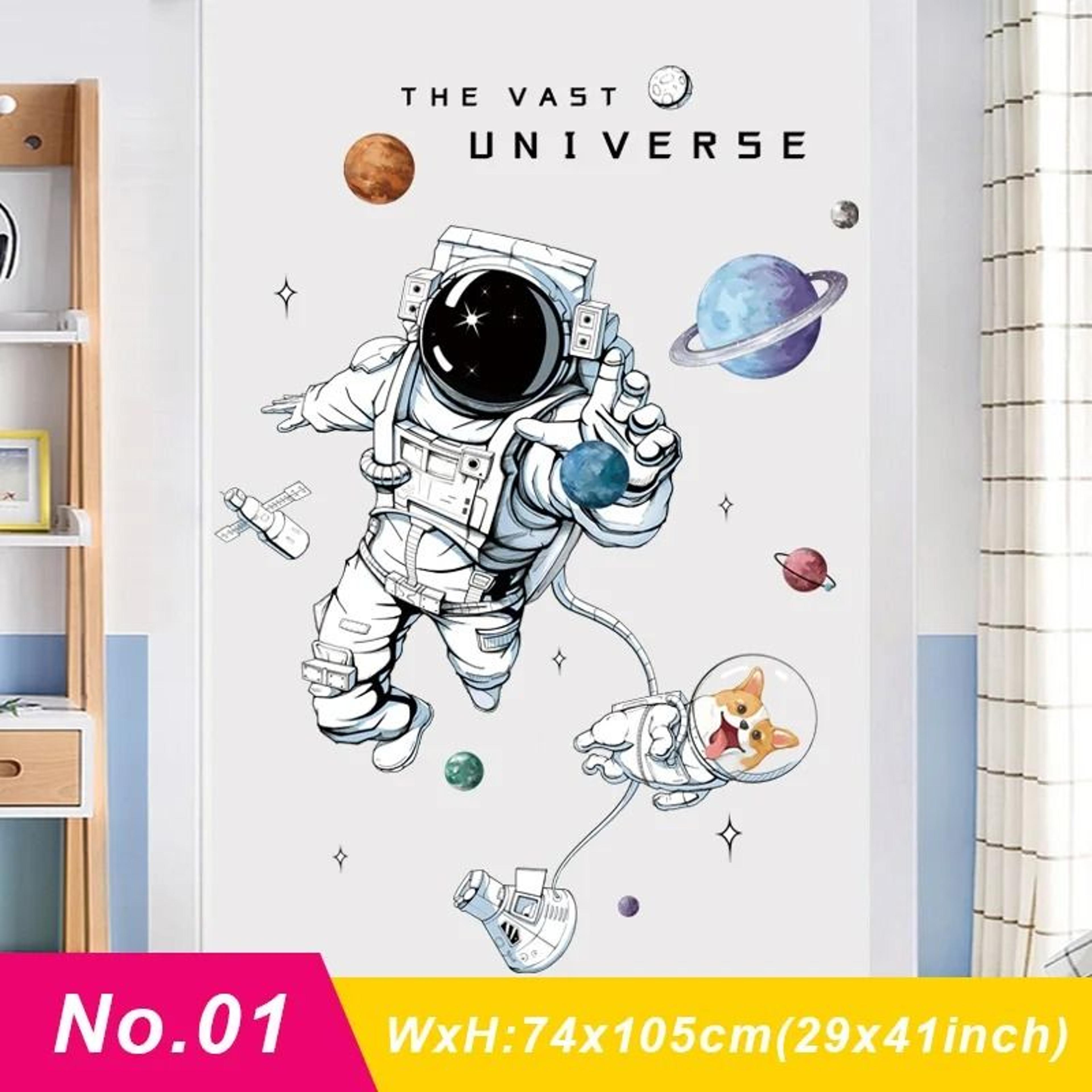Celestial Narrative Mural  HighDefinition Astronaut Architectural Graphics 6