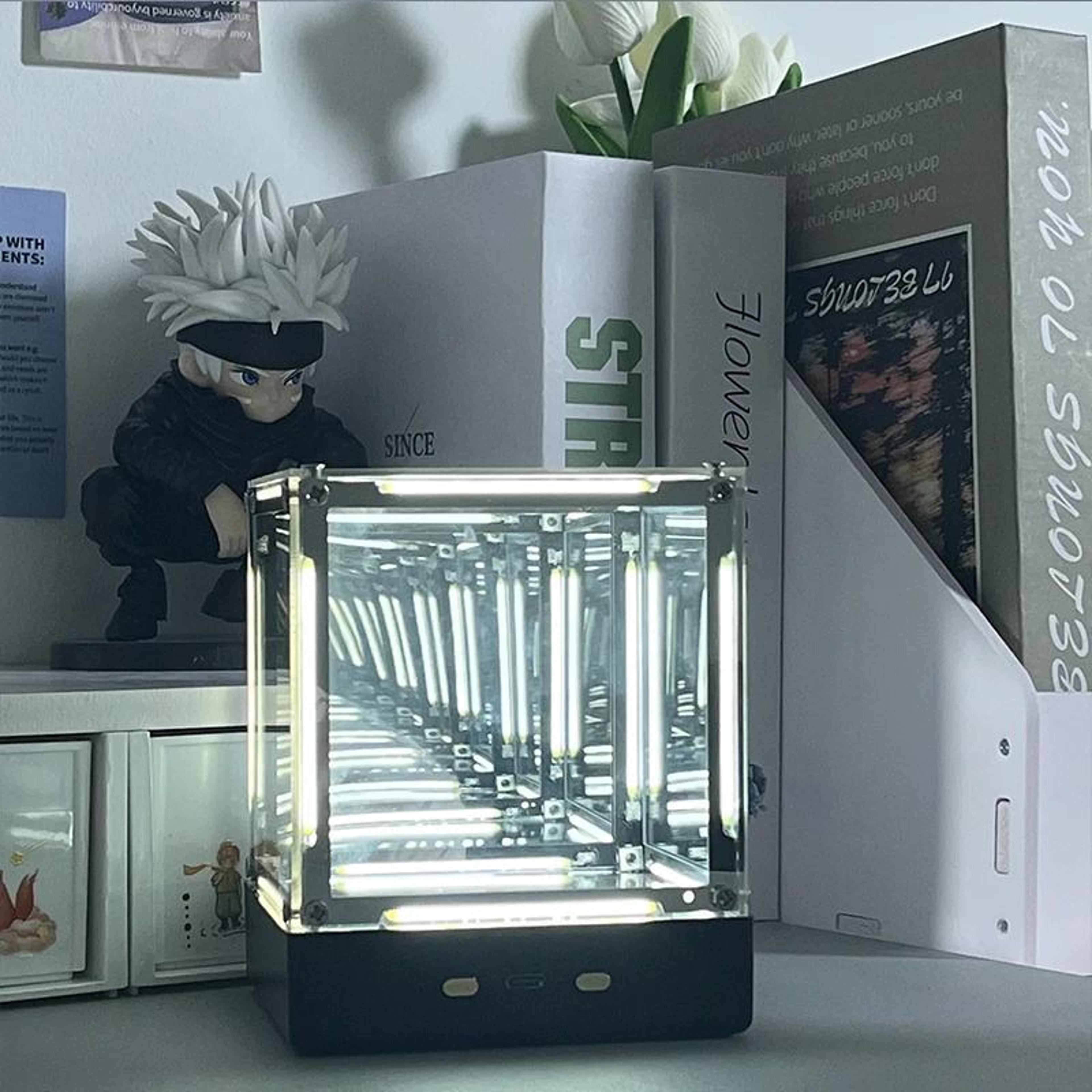 Technological Narrative Sculpture  HighDefinition 4D Hypercube Architectural Light 4
