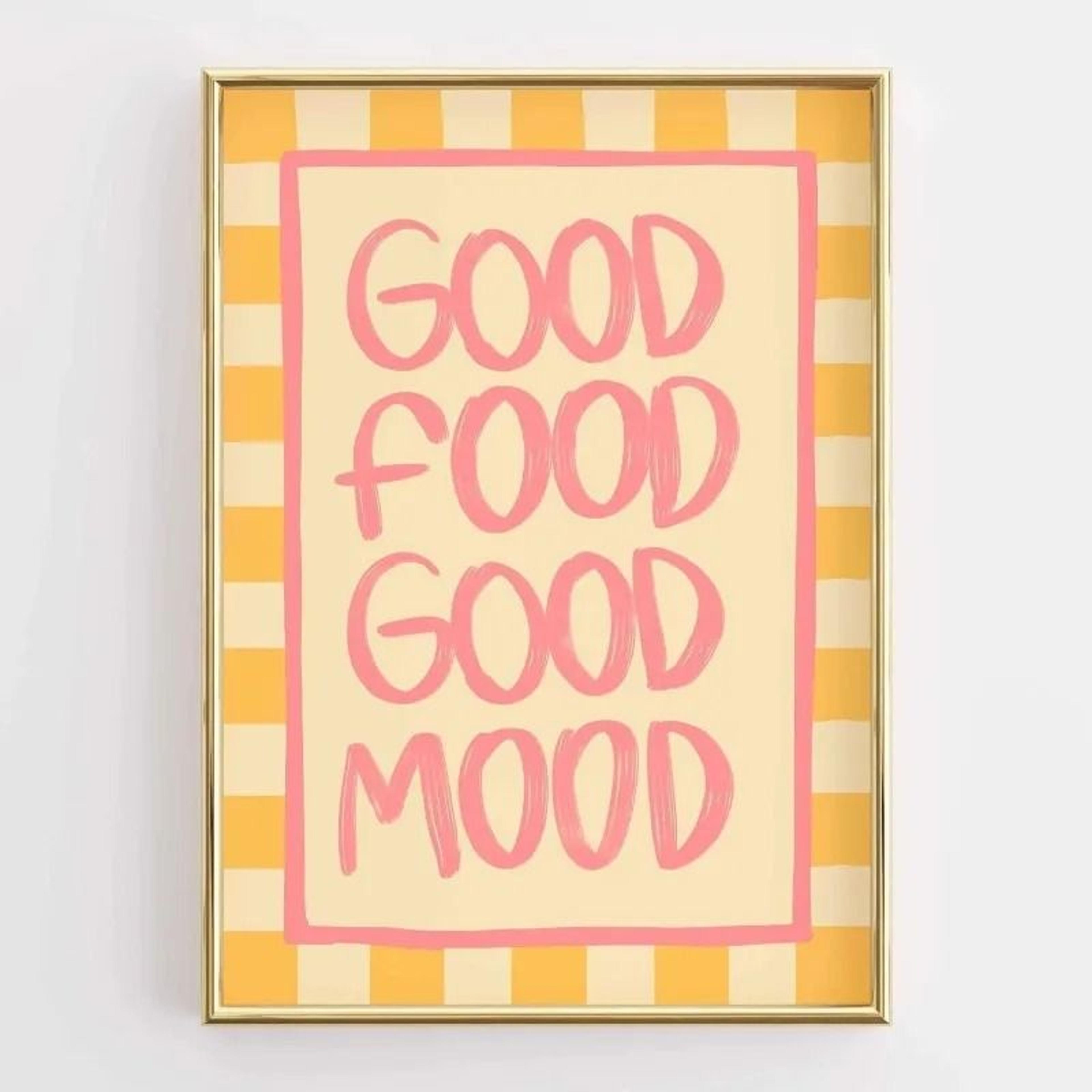 Funny Kitchen Quote Poster  Retro Food Illustration Coffee Lover Wall Art  Modern Canvas Painting F 13