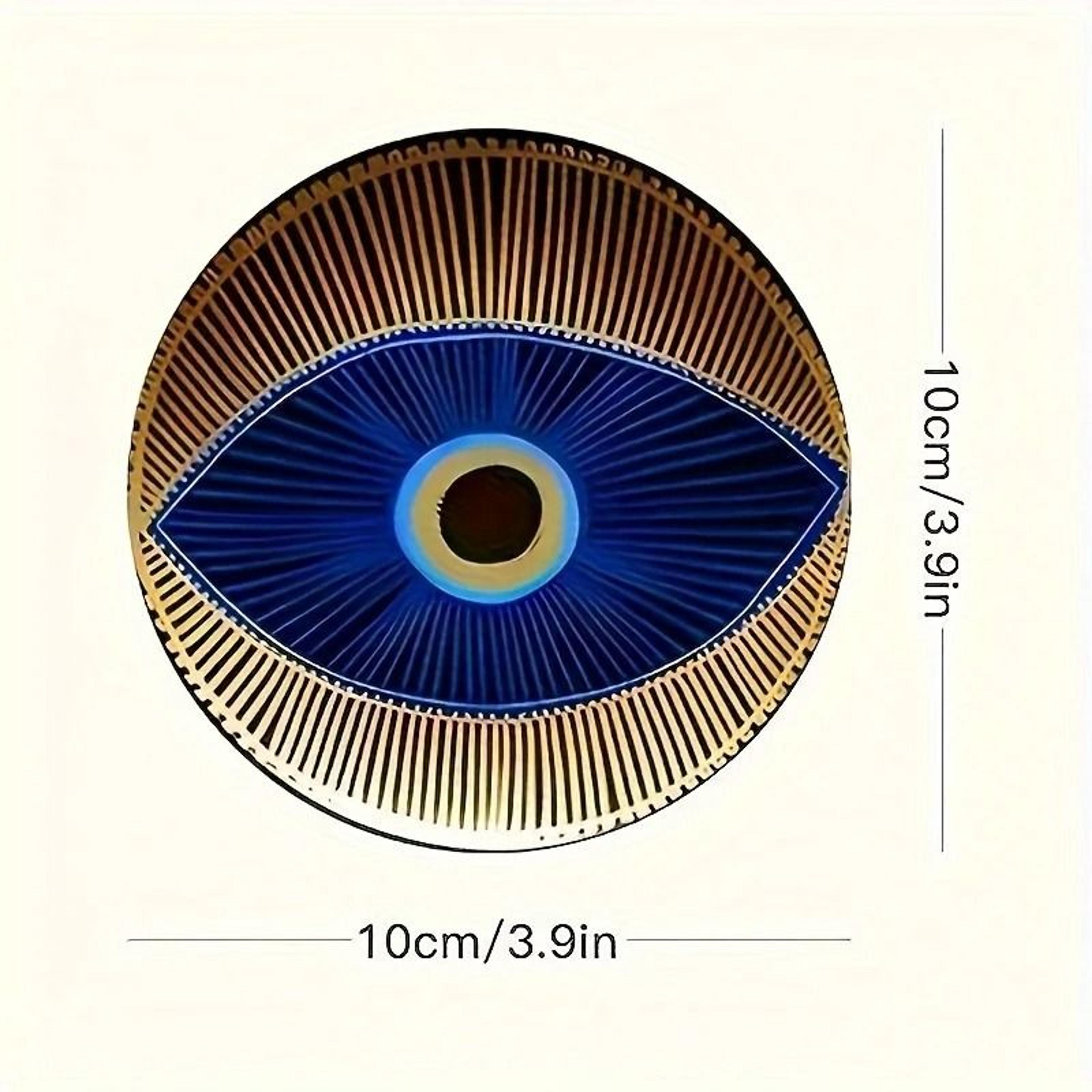 6Pack Wooden Coasters  4 In Evil Eye Theme Desktop Insulation Mats  Modern Coffee Mug Coasters And  4