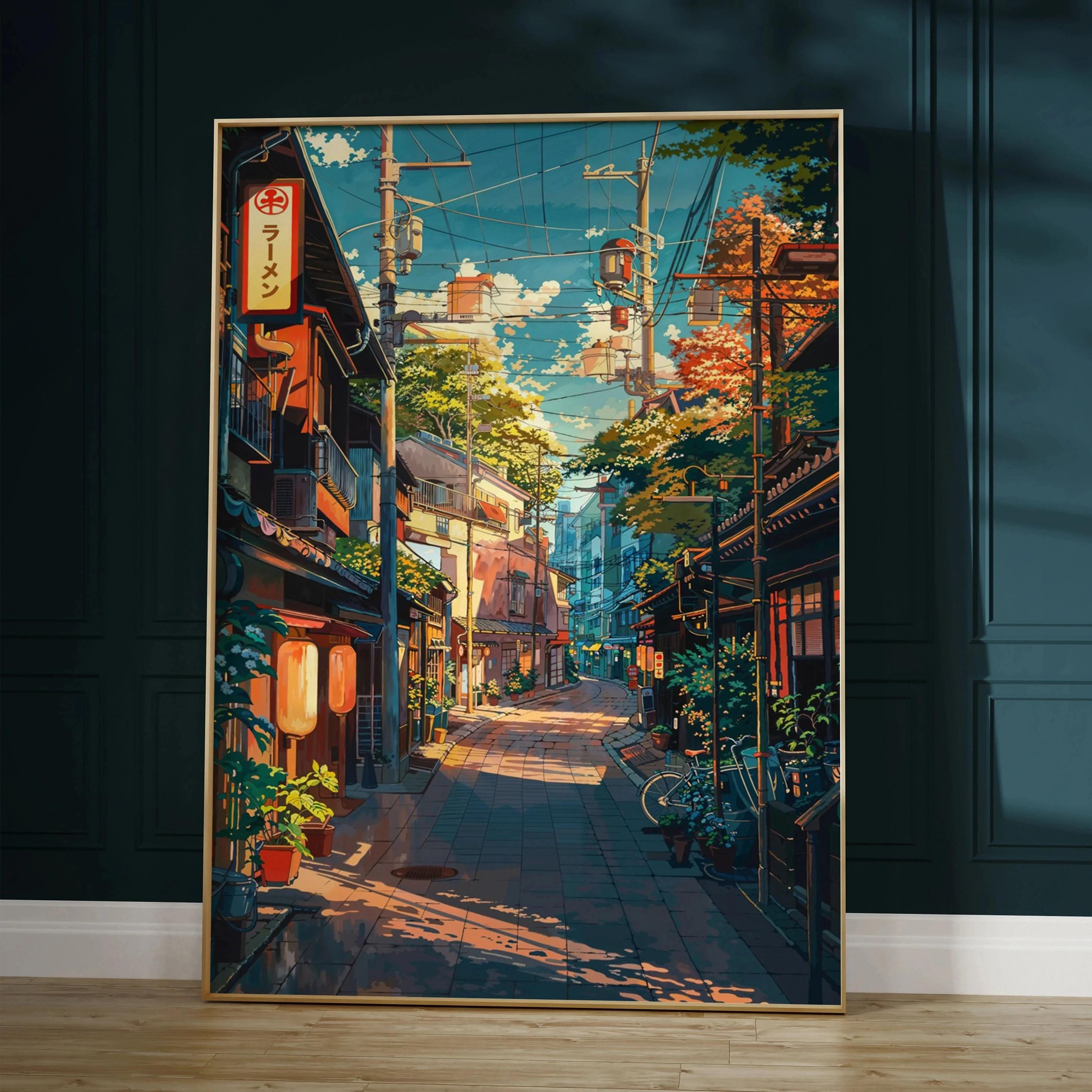 Ancient Pine Tree Wall Art  Japanese Zen Plant Decor  Oriental Nature Poster  Calm Forest Canvas Pa 26
