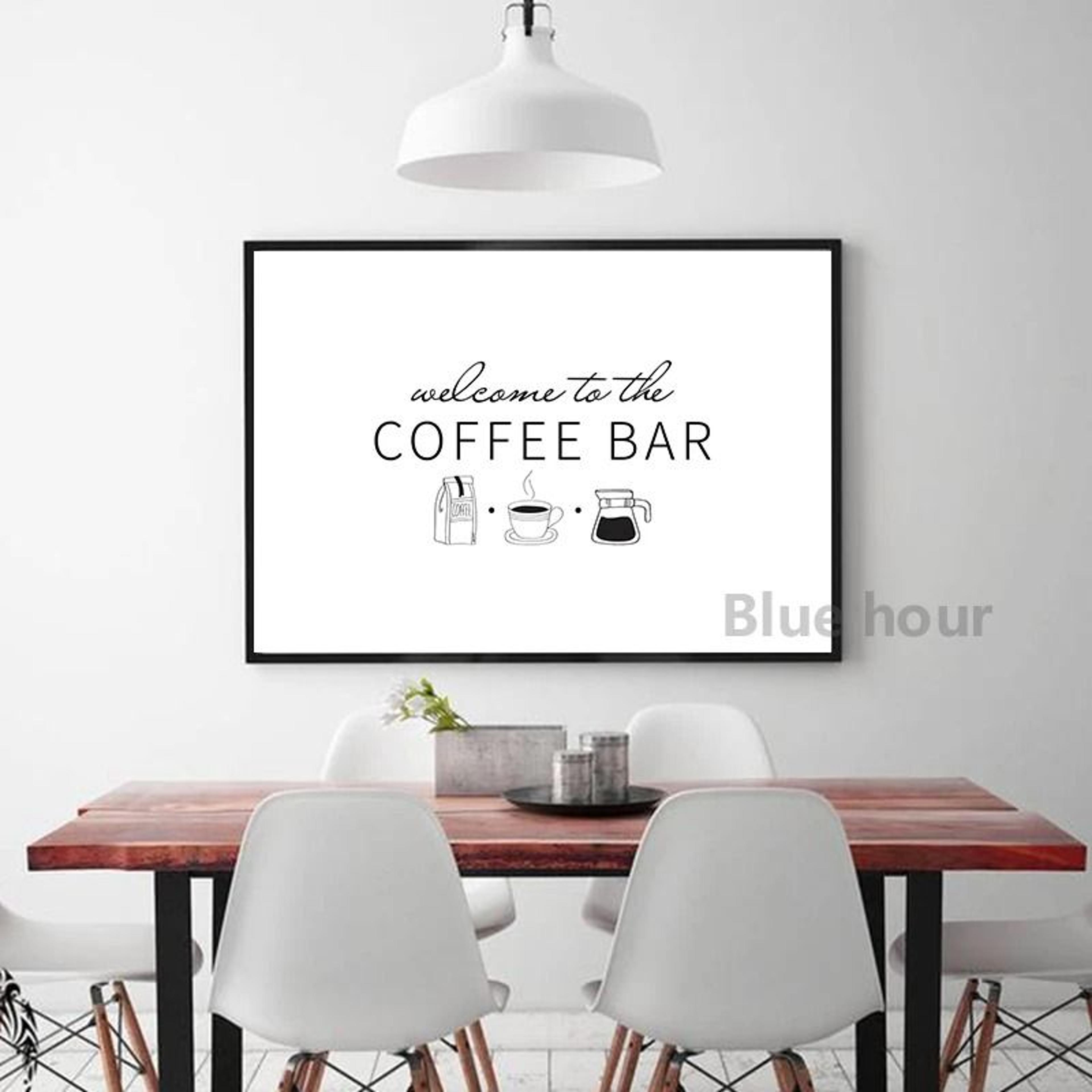 Coffee Guide Poster  Modern Cafe Shop Menu Prints  Nordic Coffee Culture Canvas Painting For Kitche 4