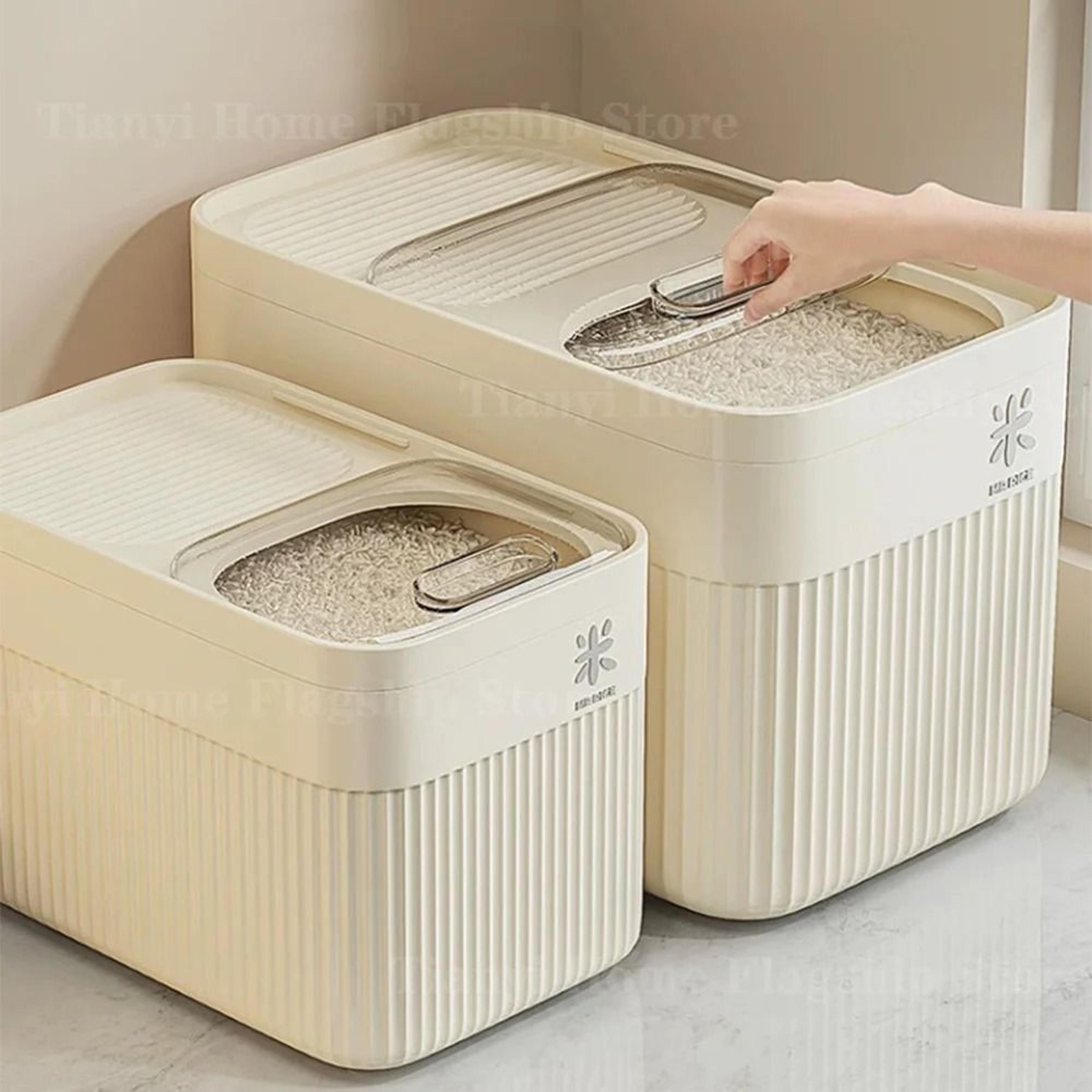Airtight Rice Storage Box  Sealed Jar  InsectProof  MoistureProof Dry Grain Container 0
