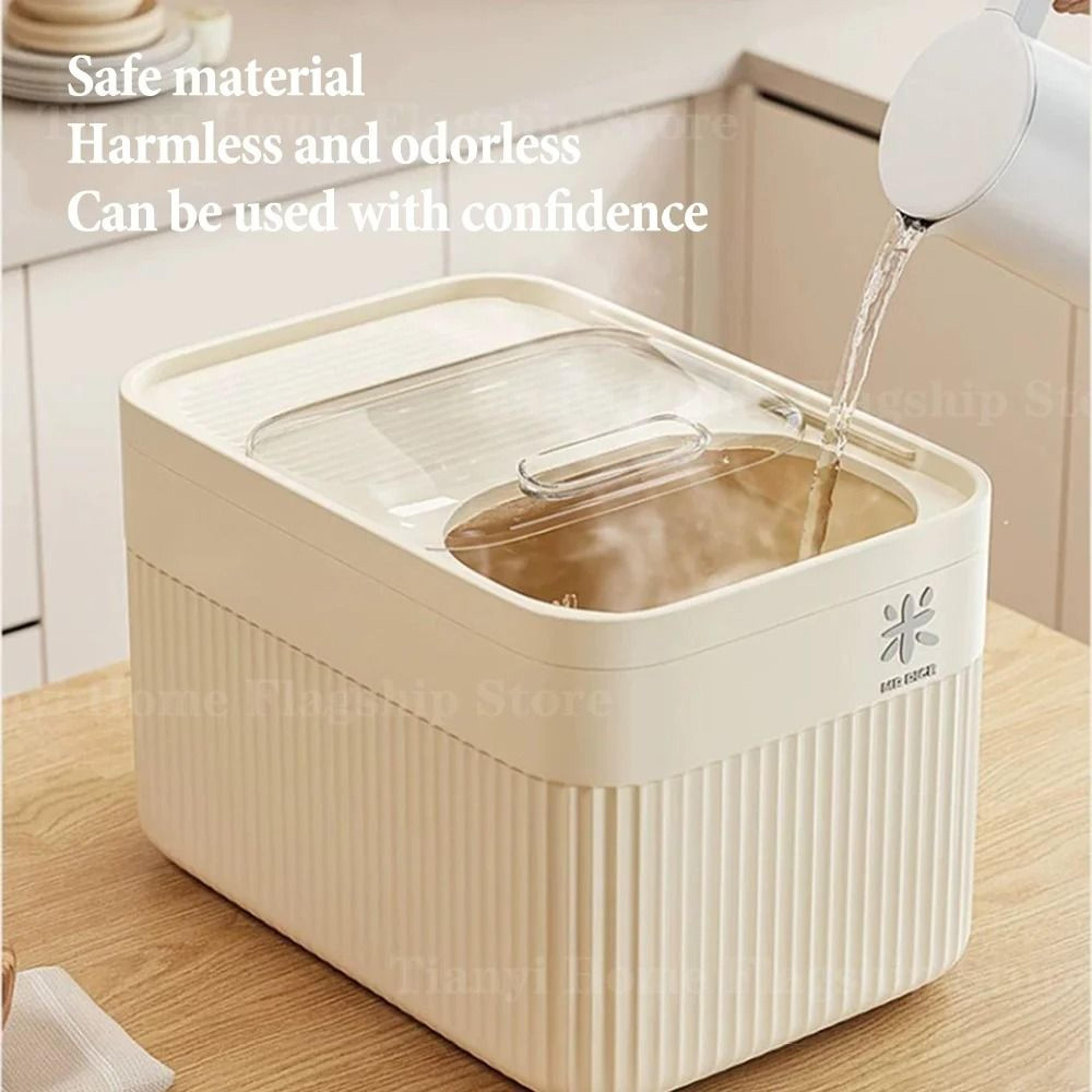 Airtight Rice Storage Box  Sealed Jar  InsectProof  MoistureProof Dry Grain Container 4