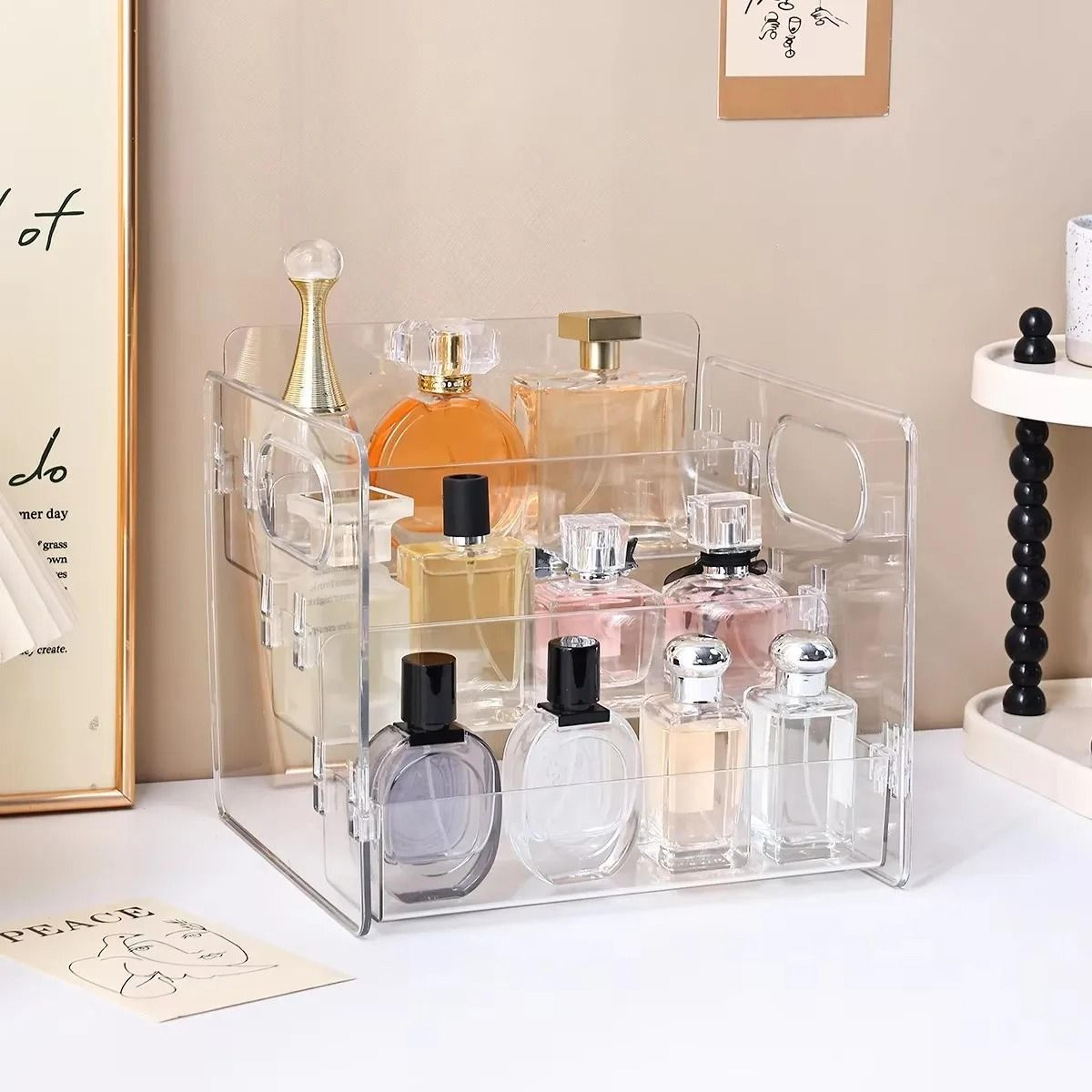 3Tier Acrylic Perfume Display Stand  Transparent Desktop Cosmetic Organizer  Tiered Vanity  Dresser 2