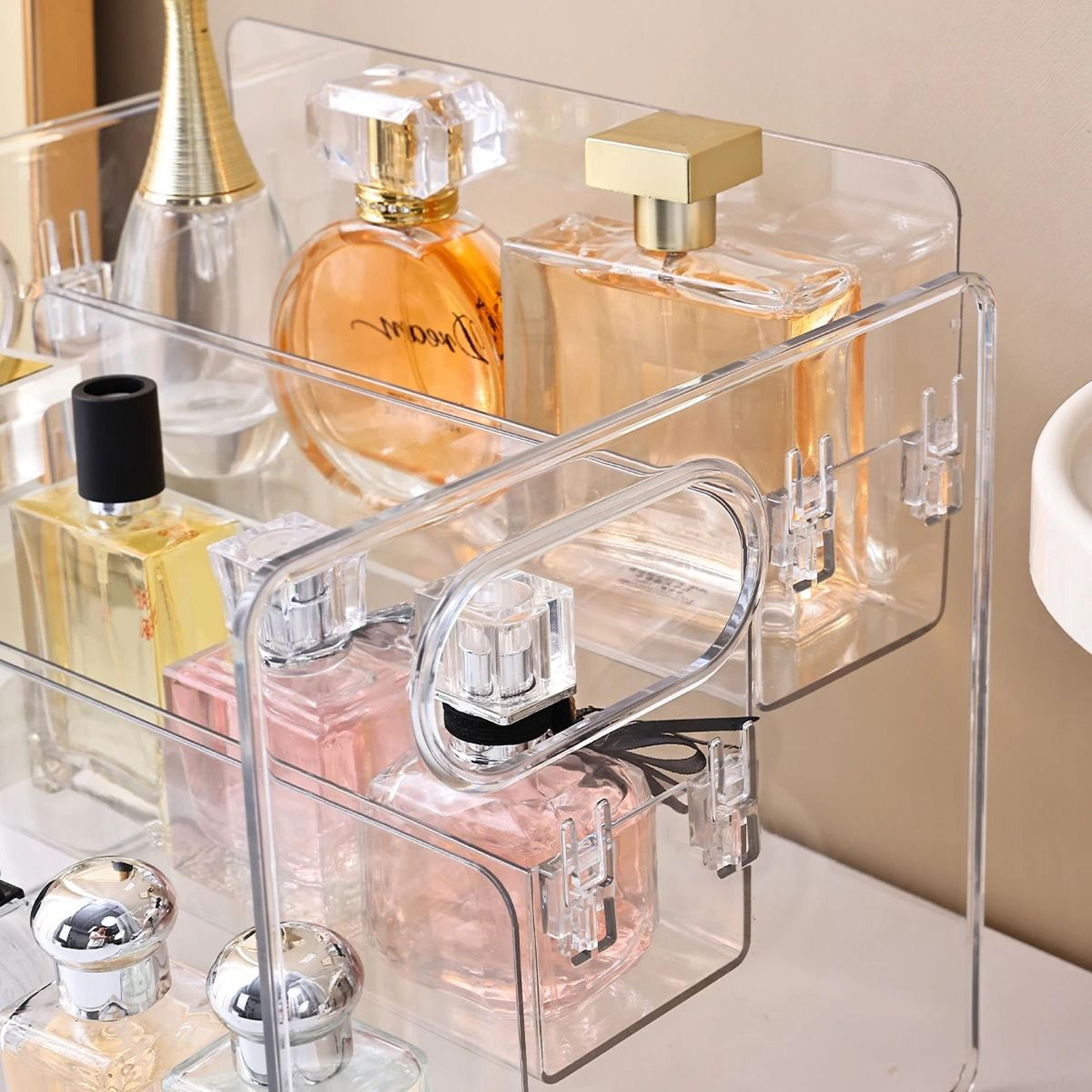 3Tier Acrylic Perfume Display Stand  Transparent Desktop Cosmetic Organizer  Tiered Vanity  Dresser 5