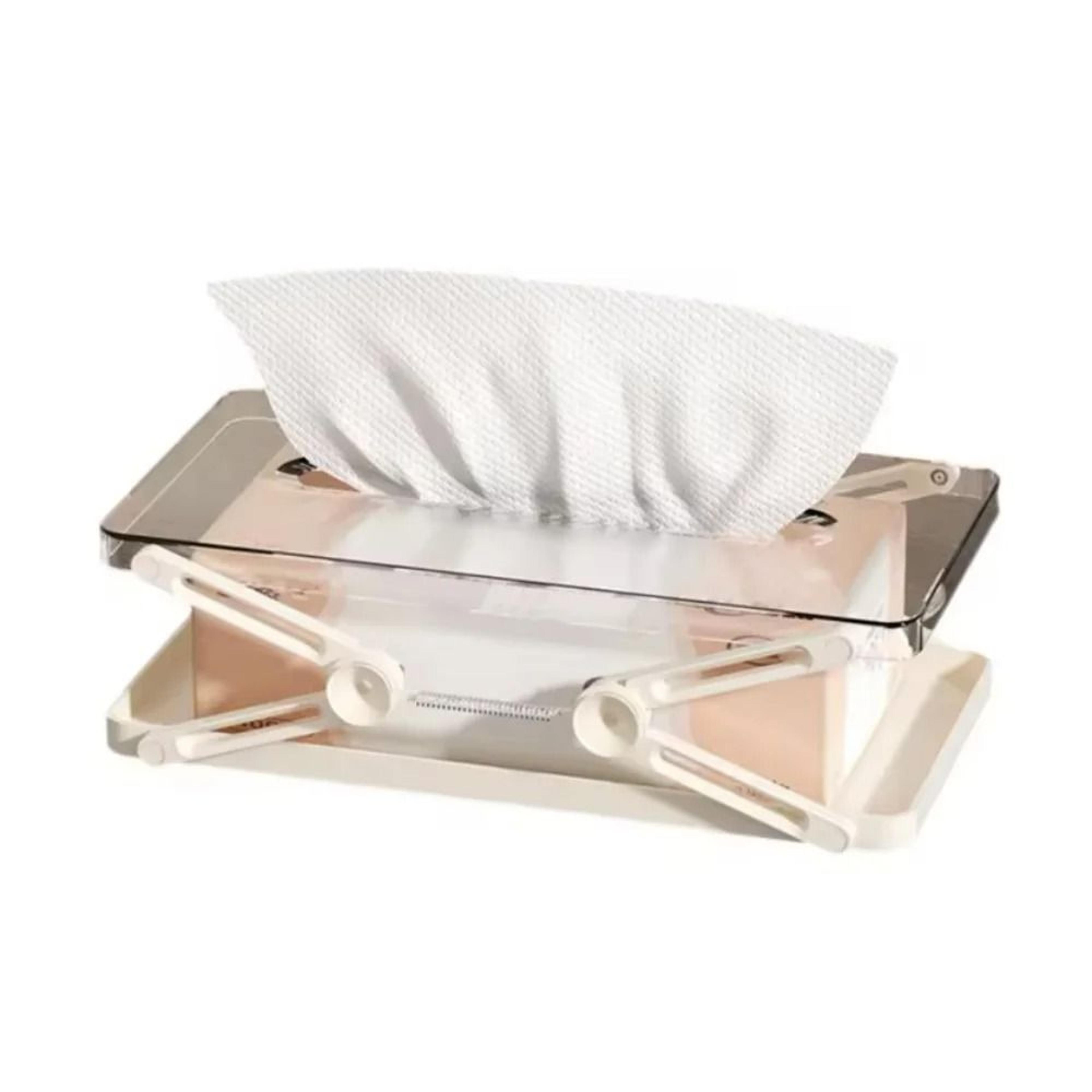 Extendable Tissue Storage Box  Minimalist HeightAdjustable Paper Towel Case  Automatic Lift AntiSli 7