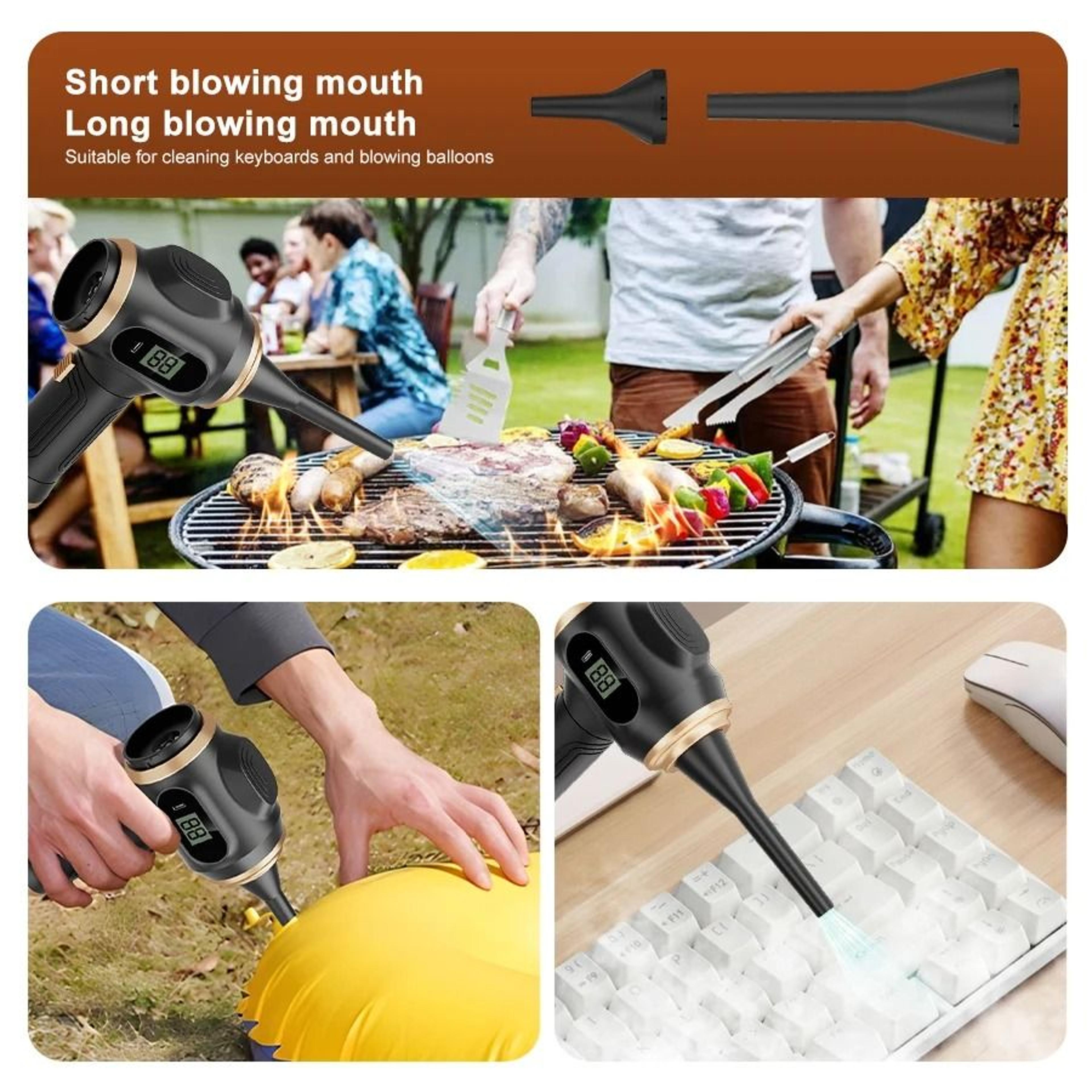 2in1 Car Blower  Vacuum  HighPowered Suction For Car Seats Mats  Trunk  Portable Auto Detail Machin 2