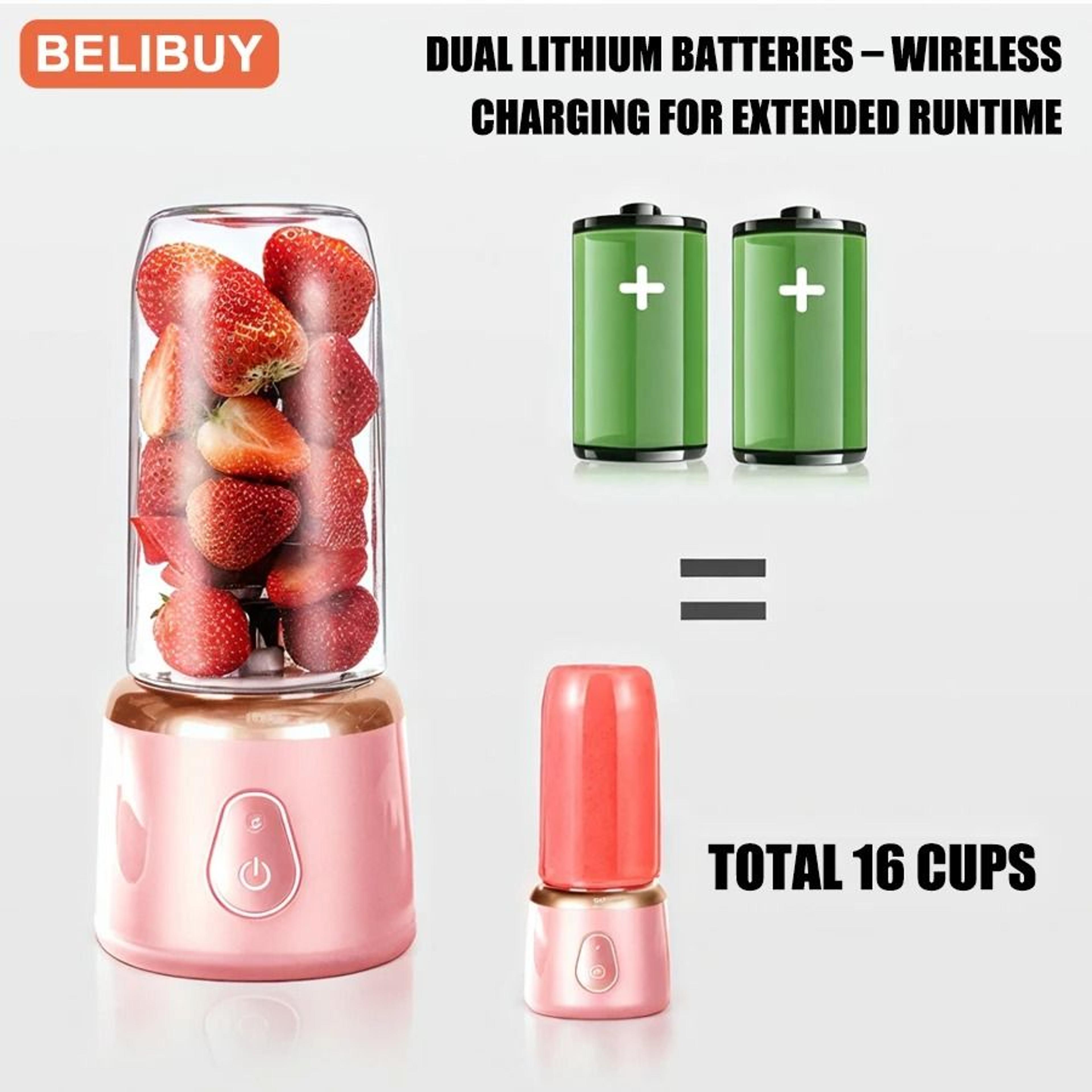 400ml Portable Fruit Juicer  Electric USB Charging Smoothie Blender  Mini Lemon  Orange Juicing Cup 4