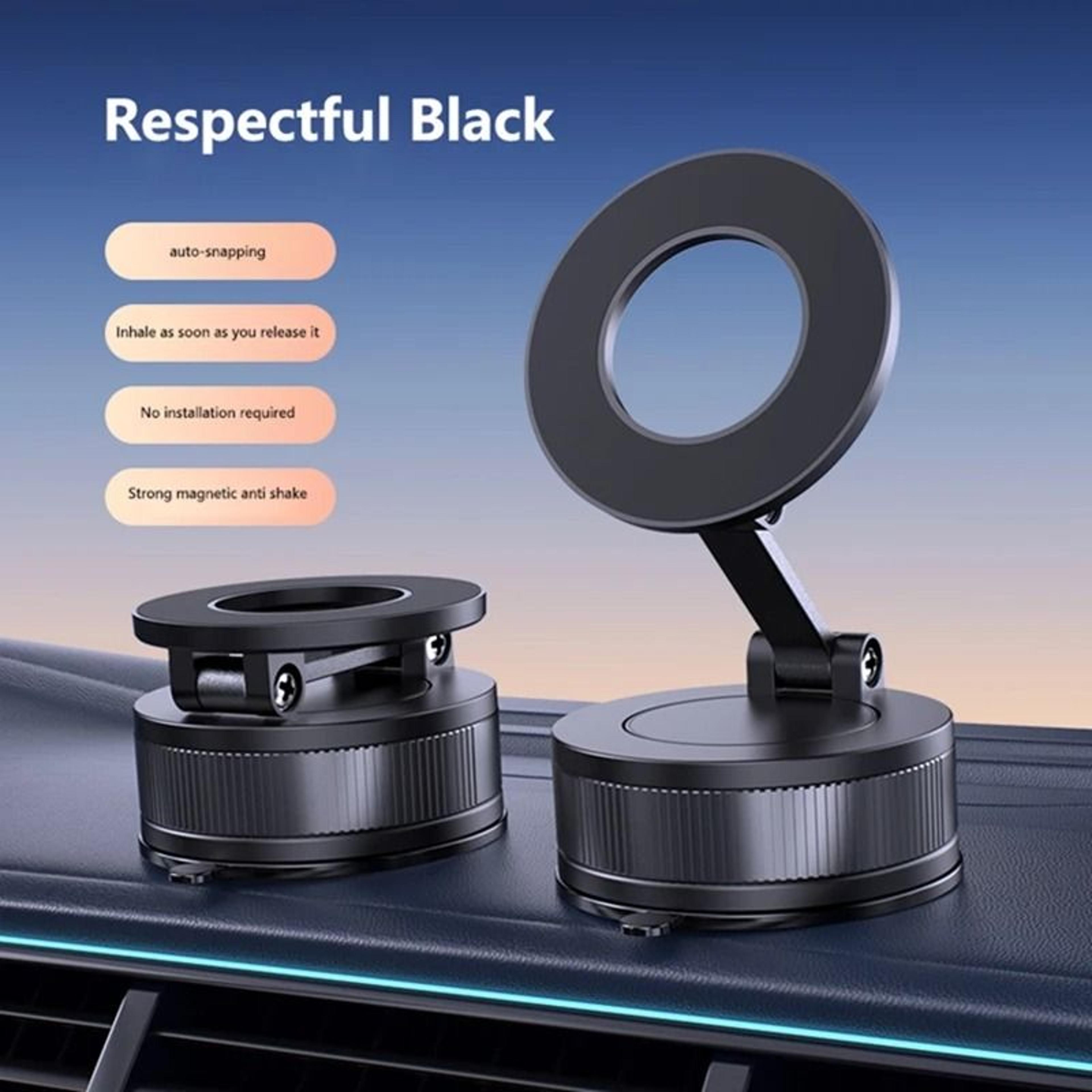 Vacuum Magnetic Car Phone Holder  360 Adjustable Suction Cup  PocketSized Foldable Magnetic Mount 10
