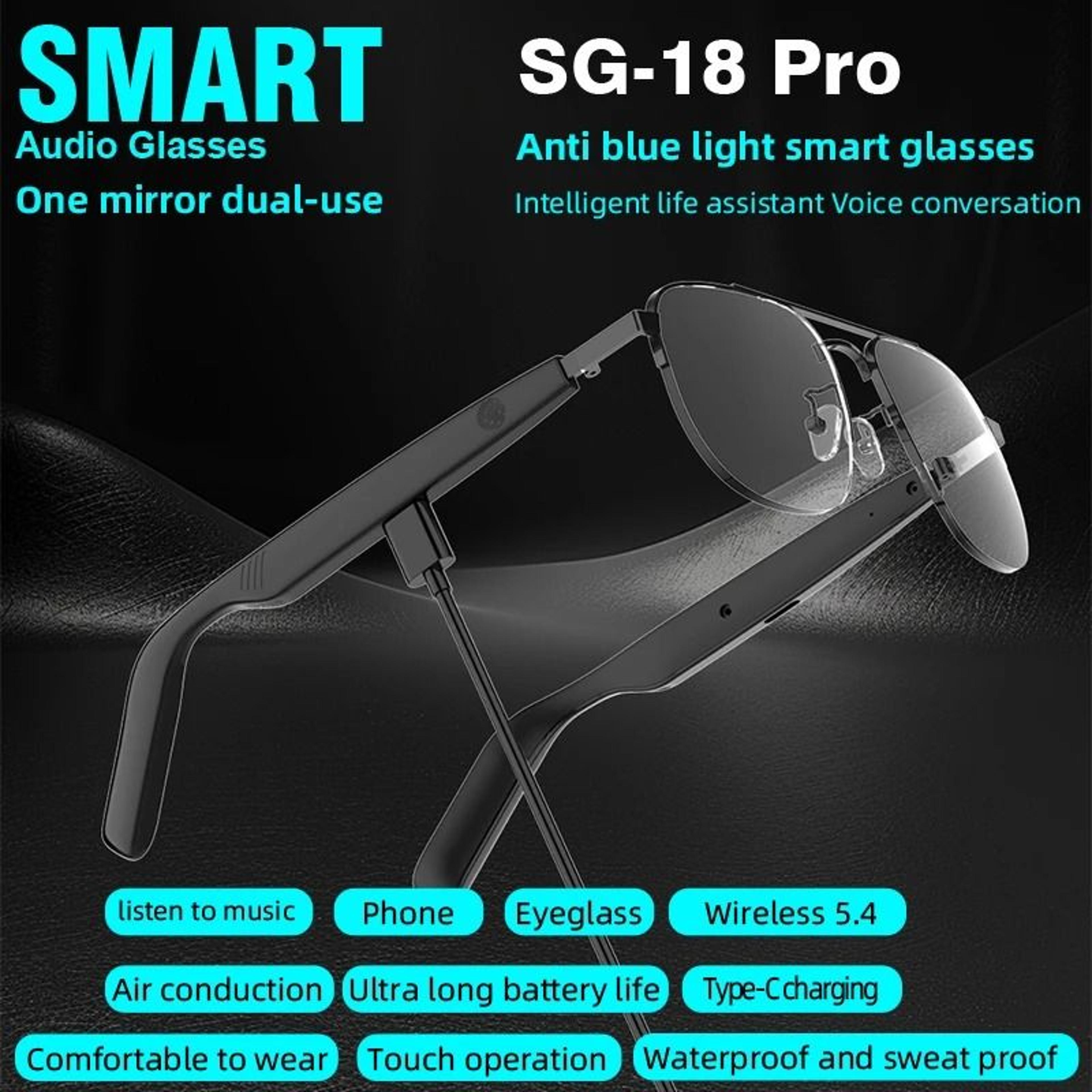 Smart Audio Glasses  Bluetooth 54  AntiBlue Light  Immersive 9D Stereo Sports Sunglasses 6