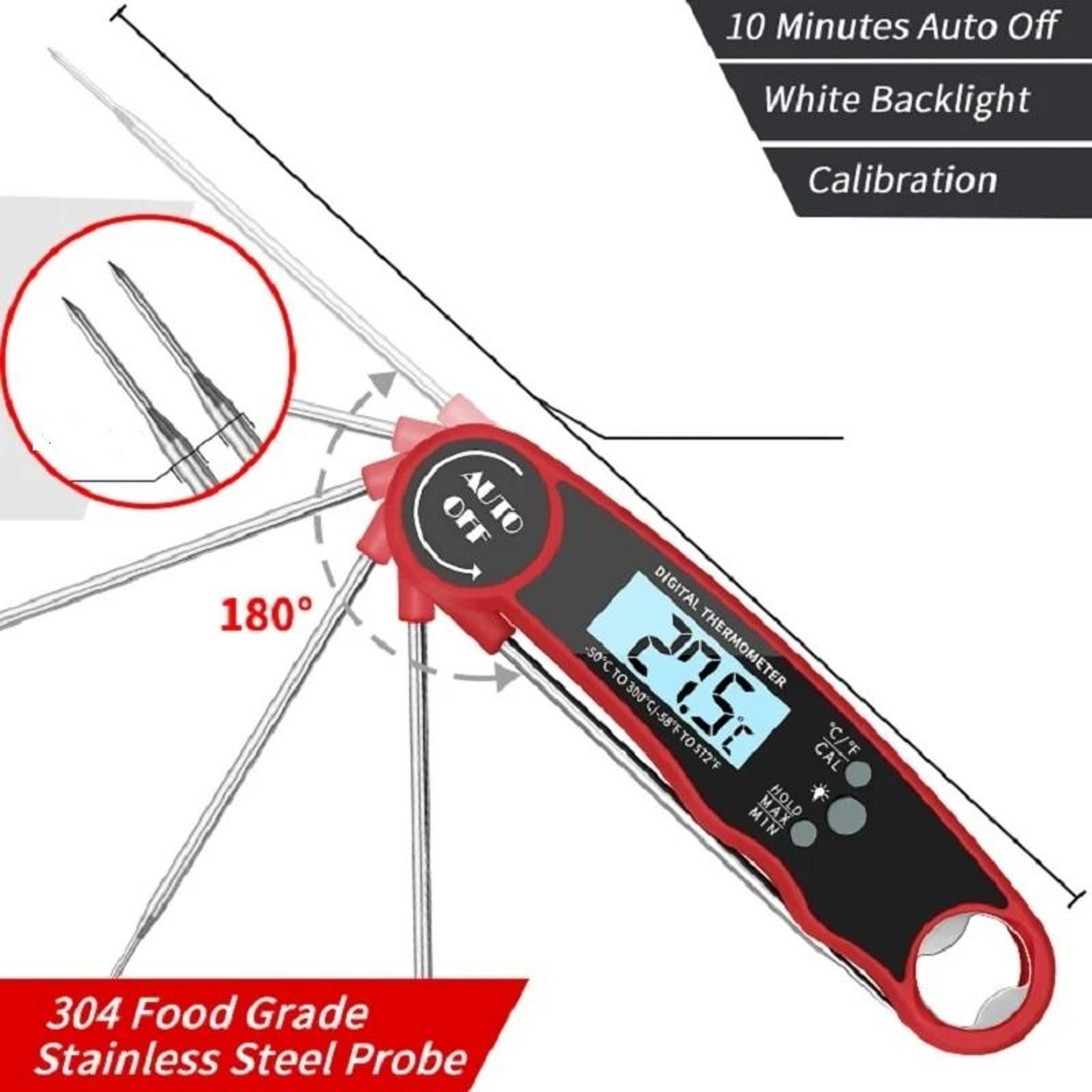 Digital Instant Read Food Thermometer  Precision Cooking  Baking Probe With Backlight  Hold Functio 2