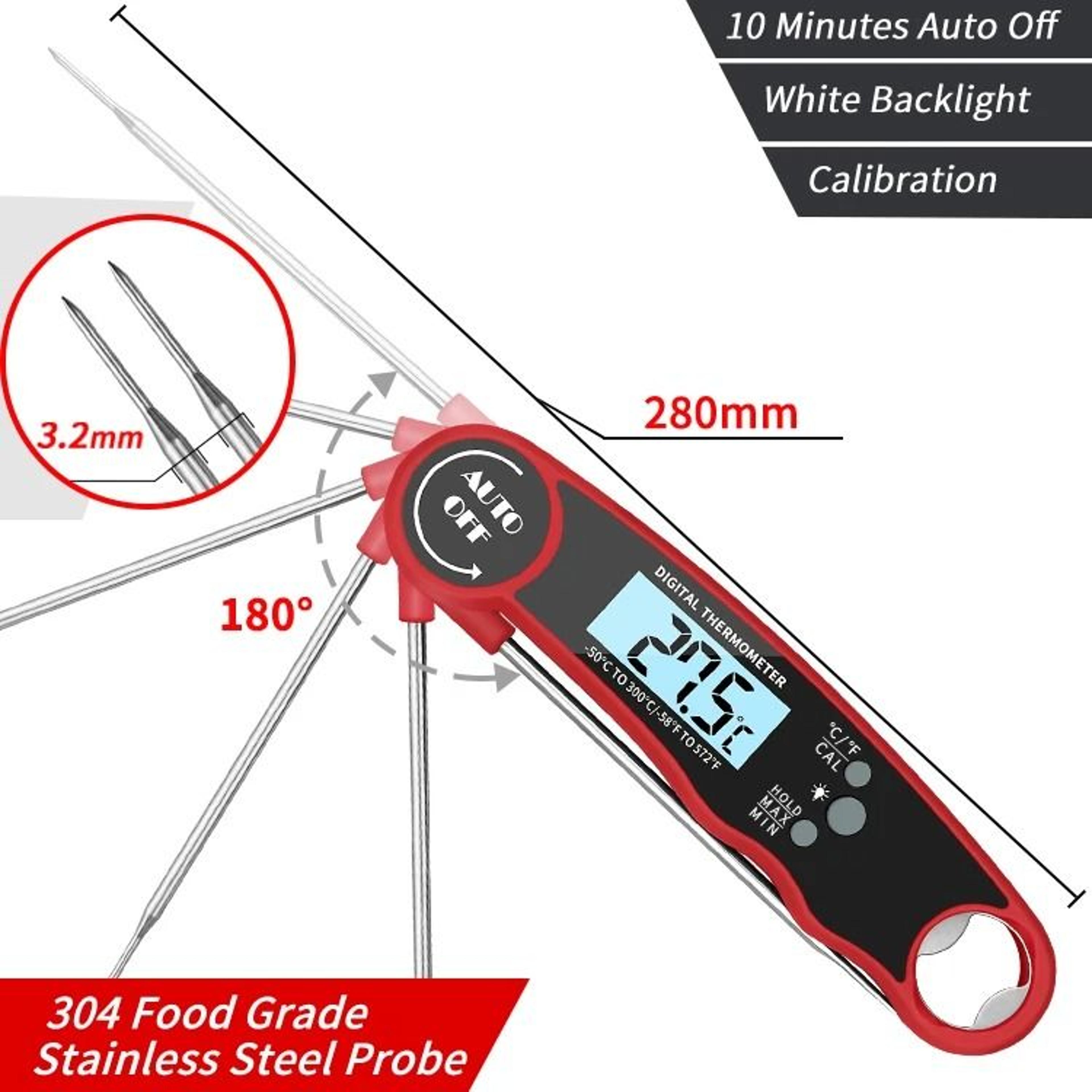 Instant Read Digital Meat Thermometer  Professional 3Second Precision Probe For Kitchen BBQ  Baking 1