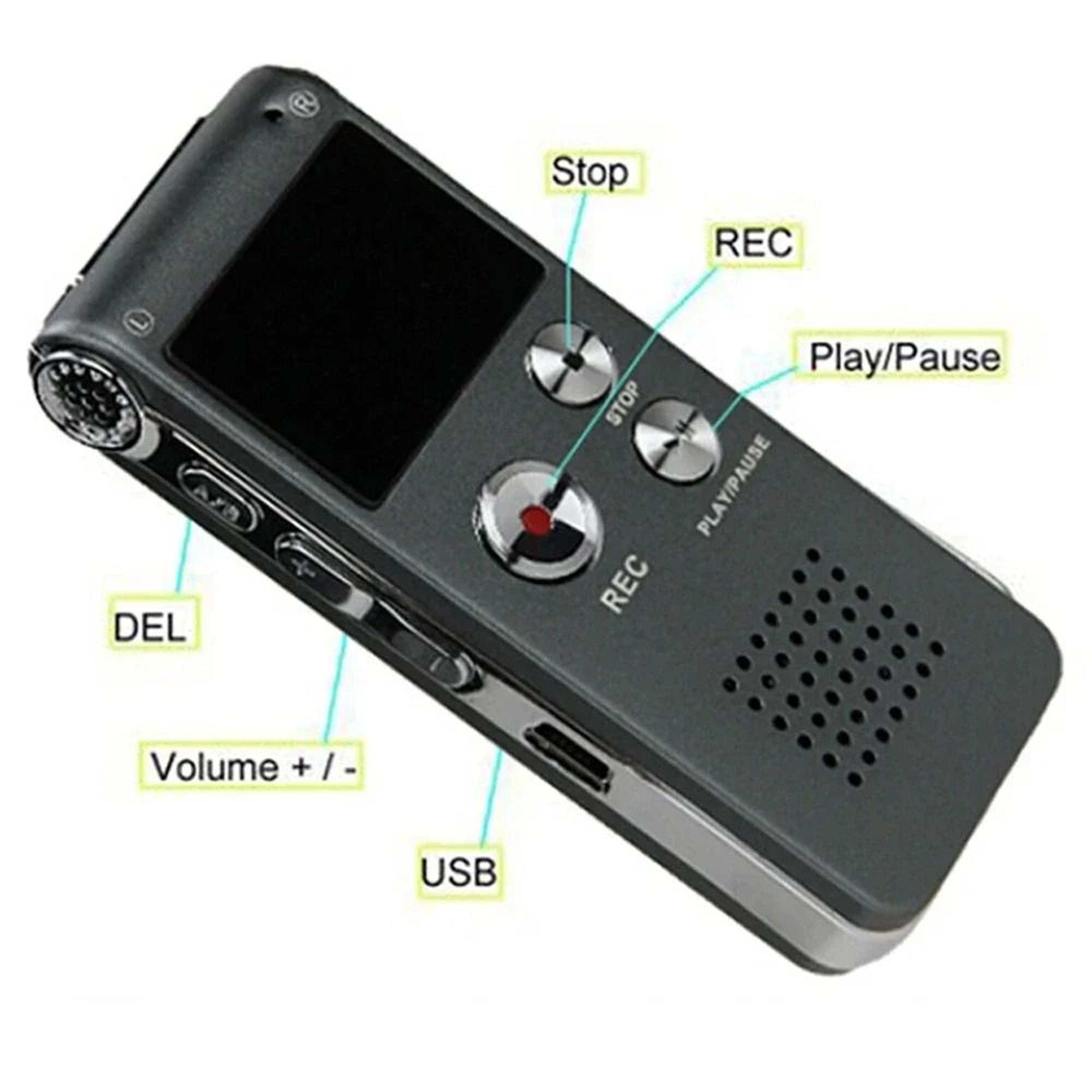 Professional Digital Voice Recorder  650Hr HighCapacity Dictaphone  MP3 Player  USB Flash Drive Dis