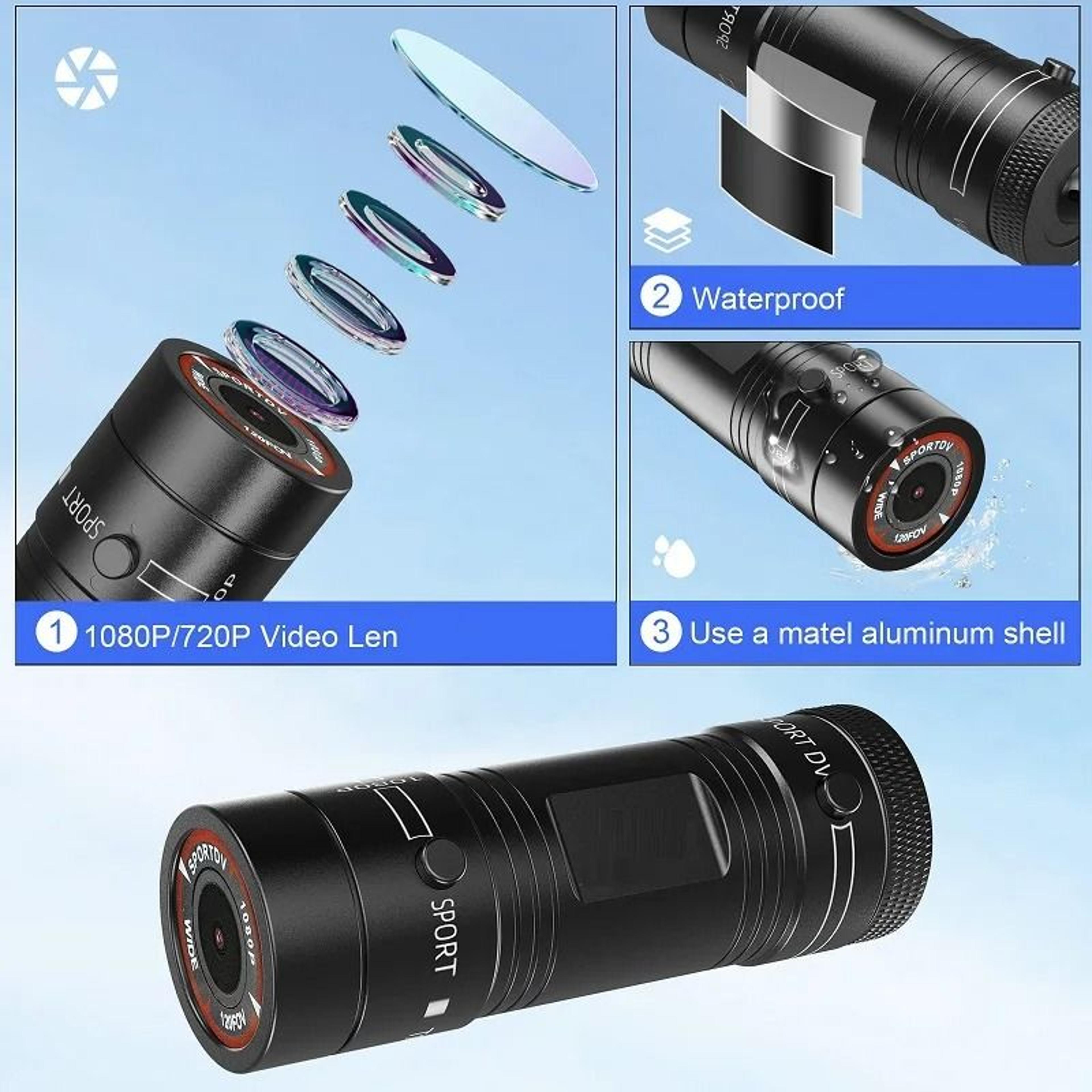 Sport DV Action Camera  Full HD 1080P Flashlight Camcorder  Waterproof DVR For Bike  Motorcycle 5