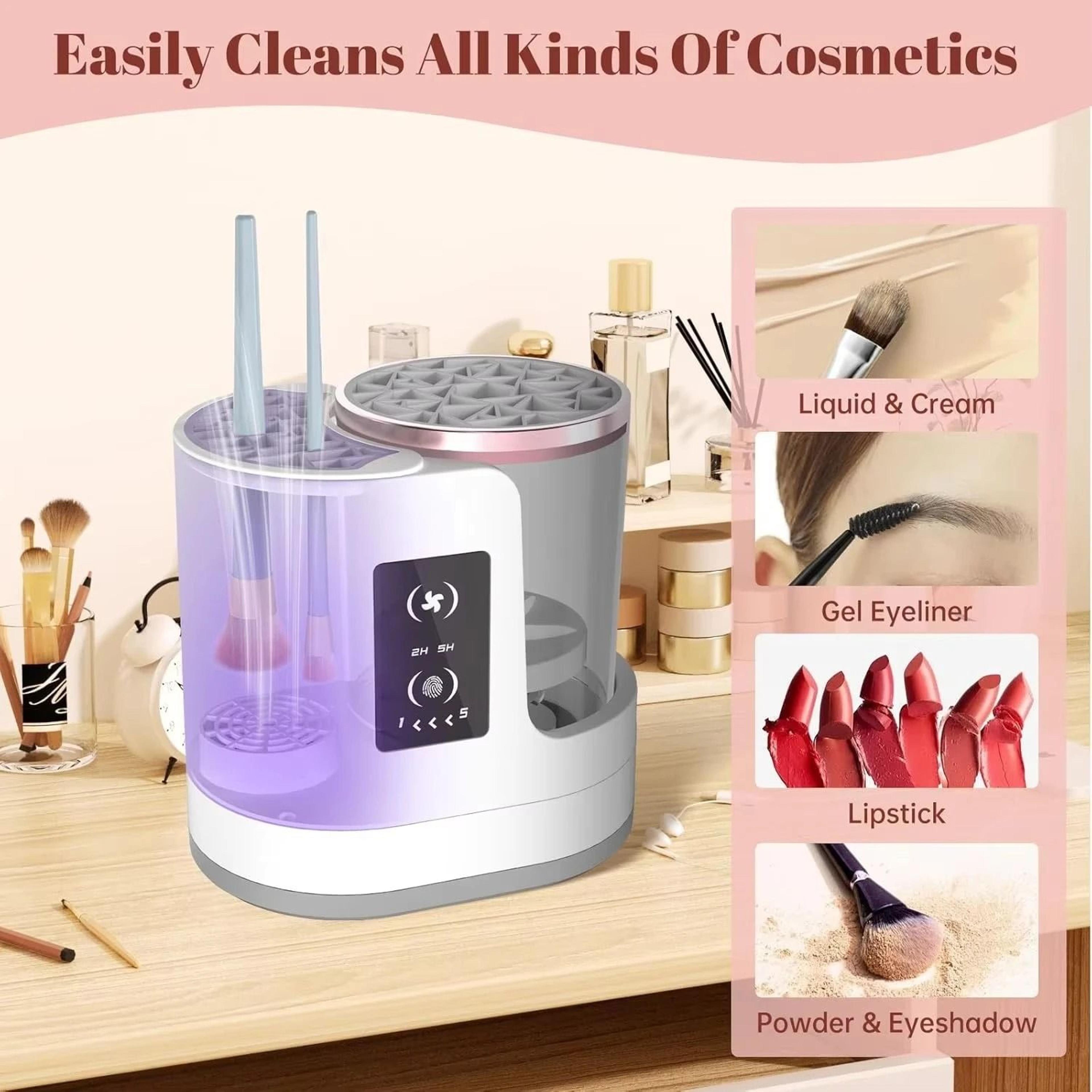3in1 Electric Makeup Brush Cleaner  Automatic Cosmetic Brush Washer  Dryer  Portable USB Sanitation 1