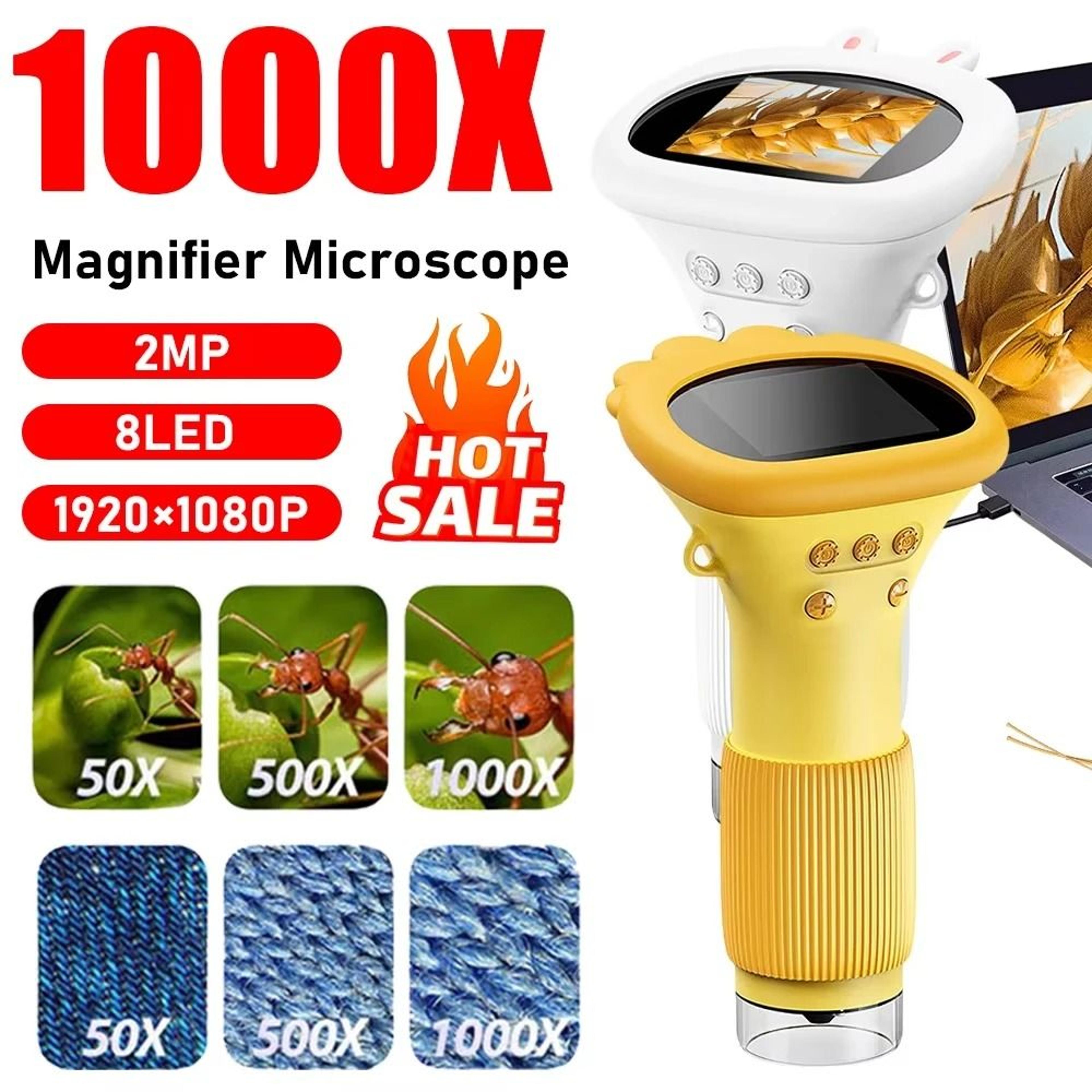 Digital Kids Learning Microscope  1000x HD Magnifier With 200MP Lens  Educational Photo  Video Scie 1