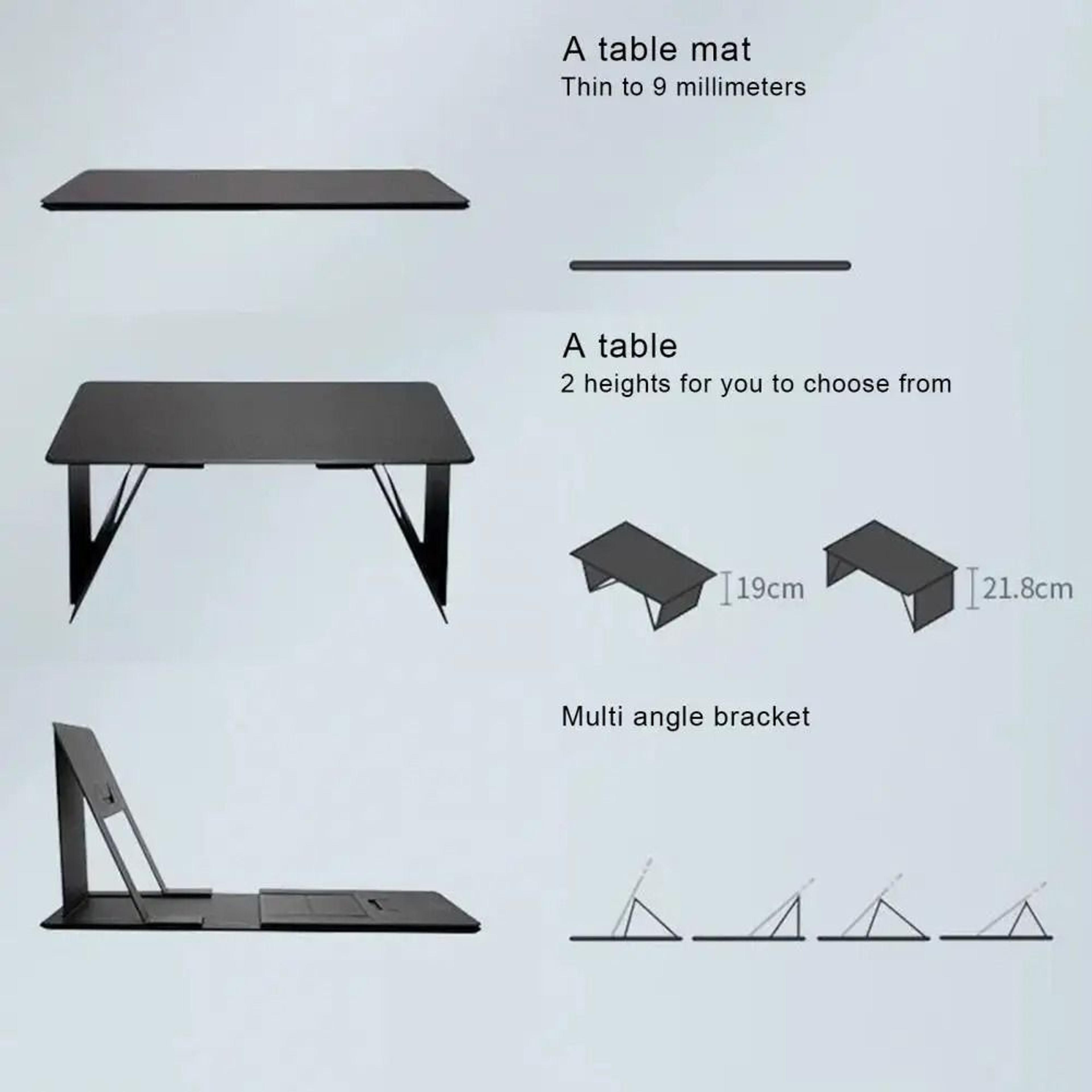 6in1 Foldable Laptop Stand  Ergonomic HeightAdjustable Computer Support  Portable HighYield Workspa 4