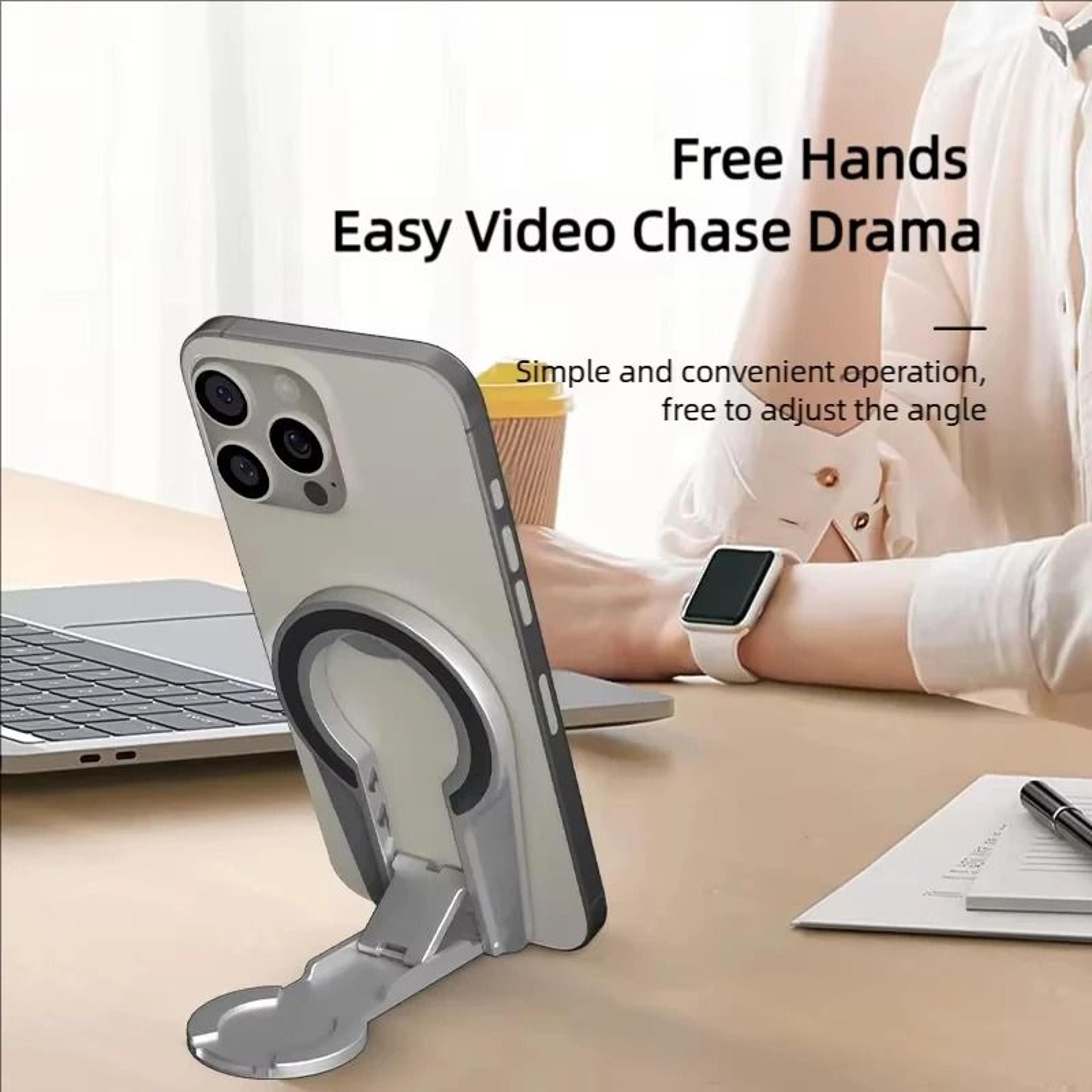 DoubleSided Magnetic Phone Grip  Foldable Desk  Car Mount Support  HighYield Mobile Interaction Hub 4