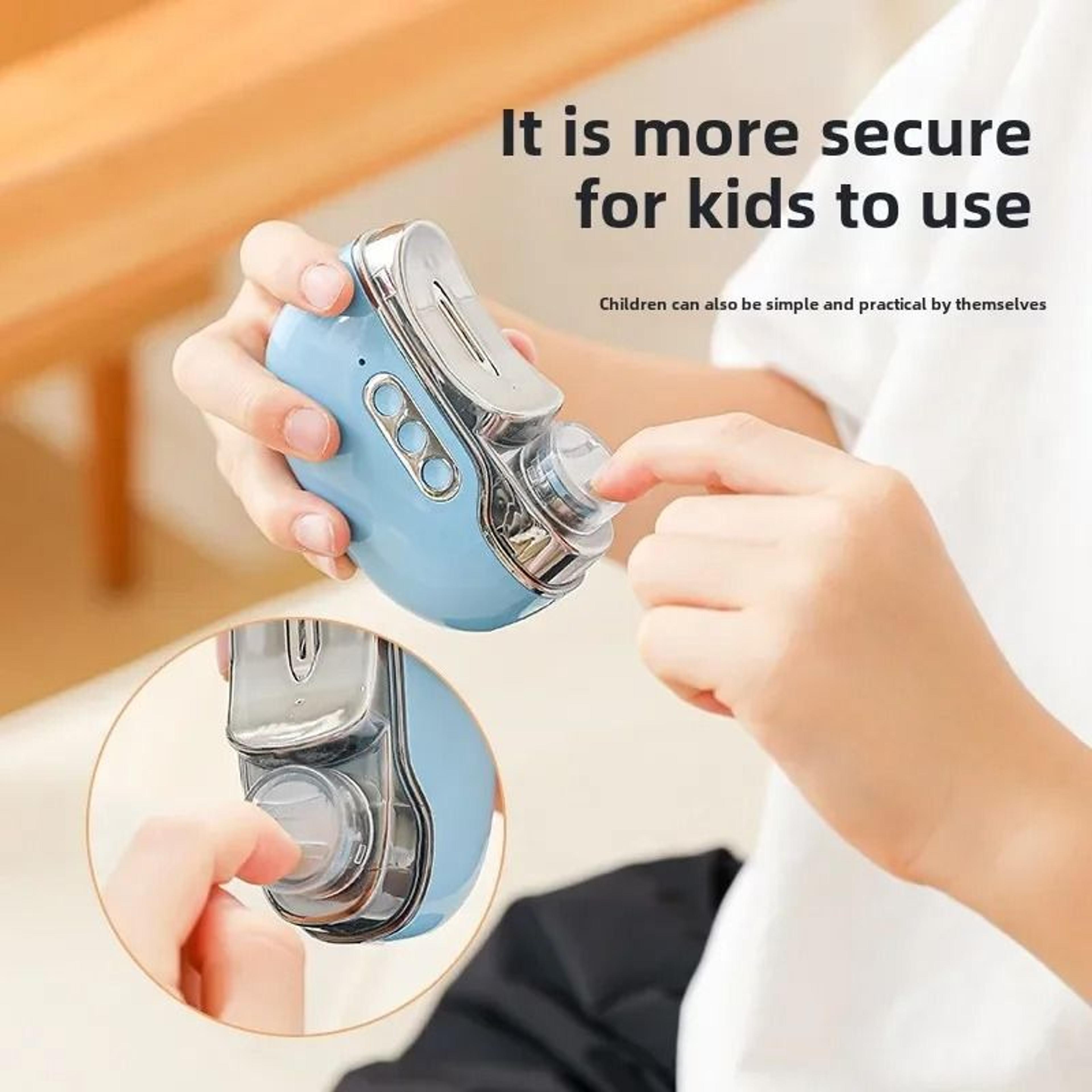 4-in-1 automatic electric nail clipper – integrated uv drying lamp & polishing tool – high-yield manicure interaction hu