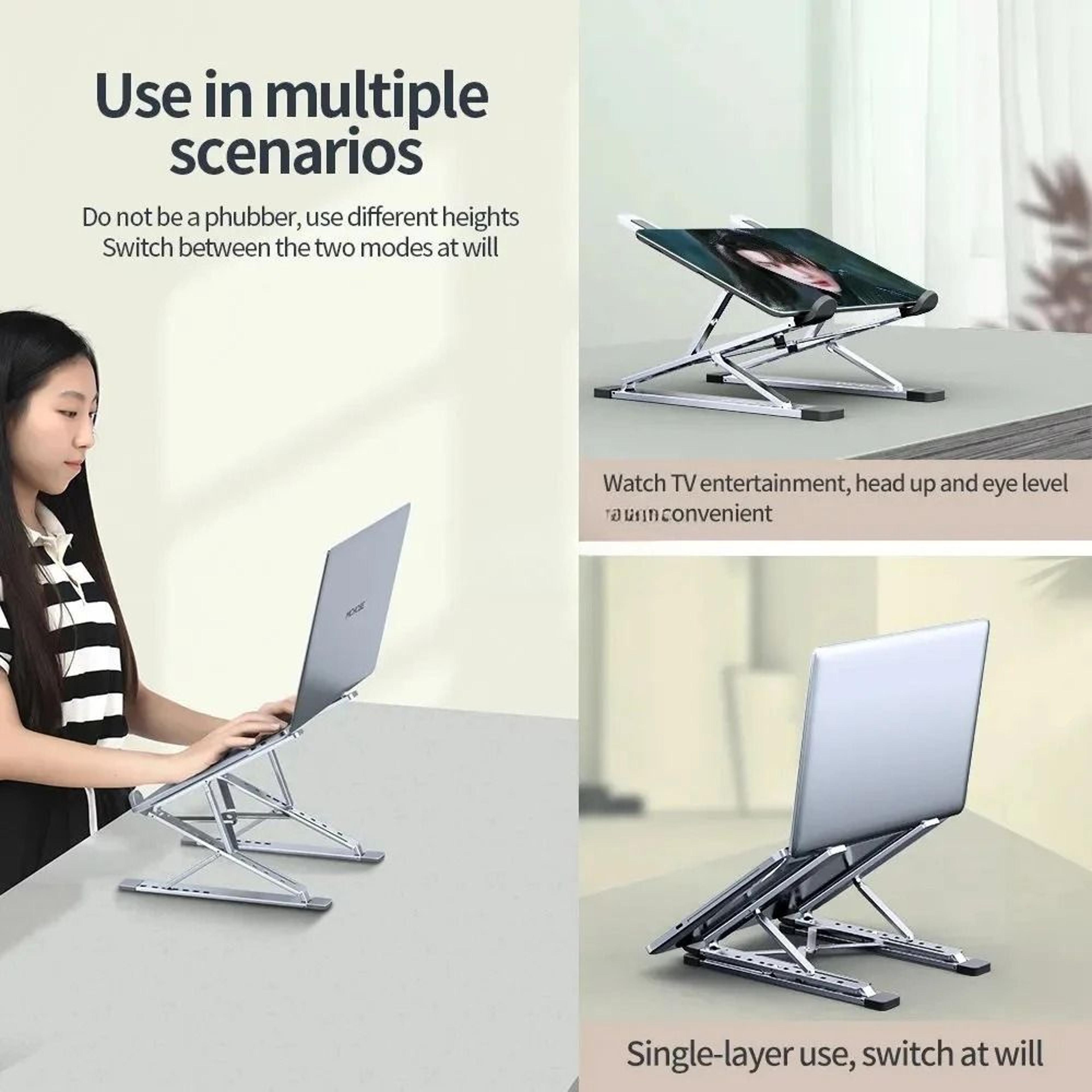 N8 N3 Aluminum Laptop Stand  Adjustable Foldable Cooling Lift  HighYield Ergonomic Interaction Hub 3