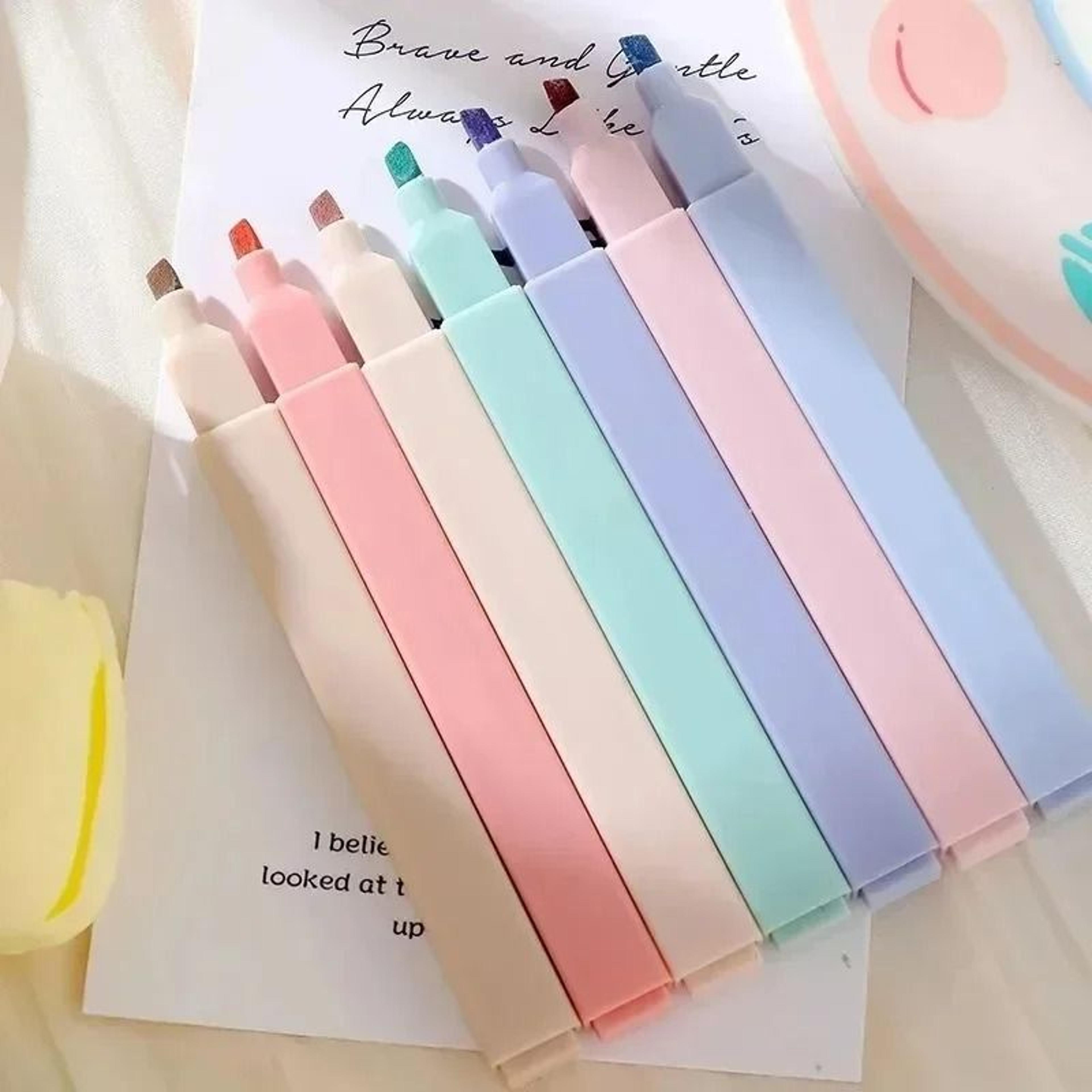 pastel color highlighter set – kawaii japanese stationery – high-yield academic interaction hub