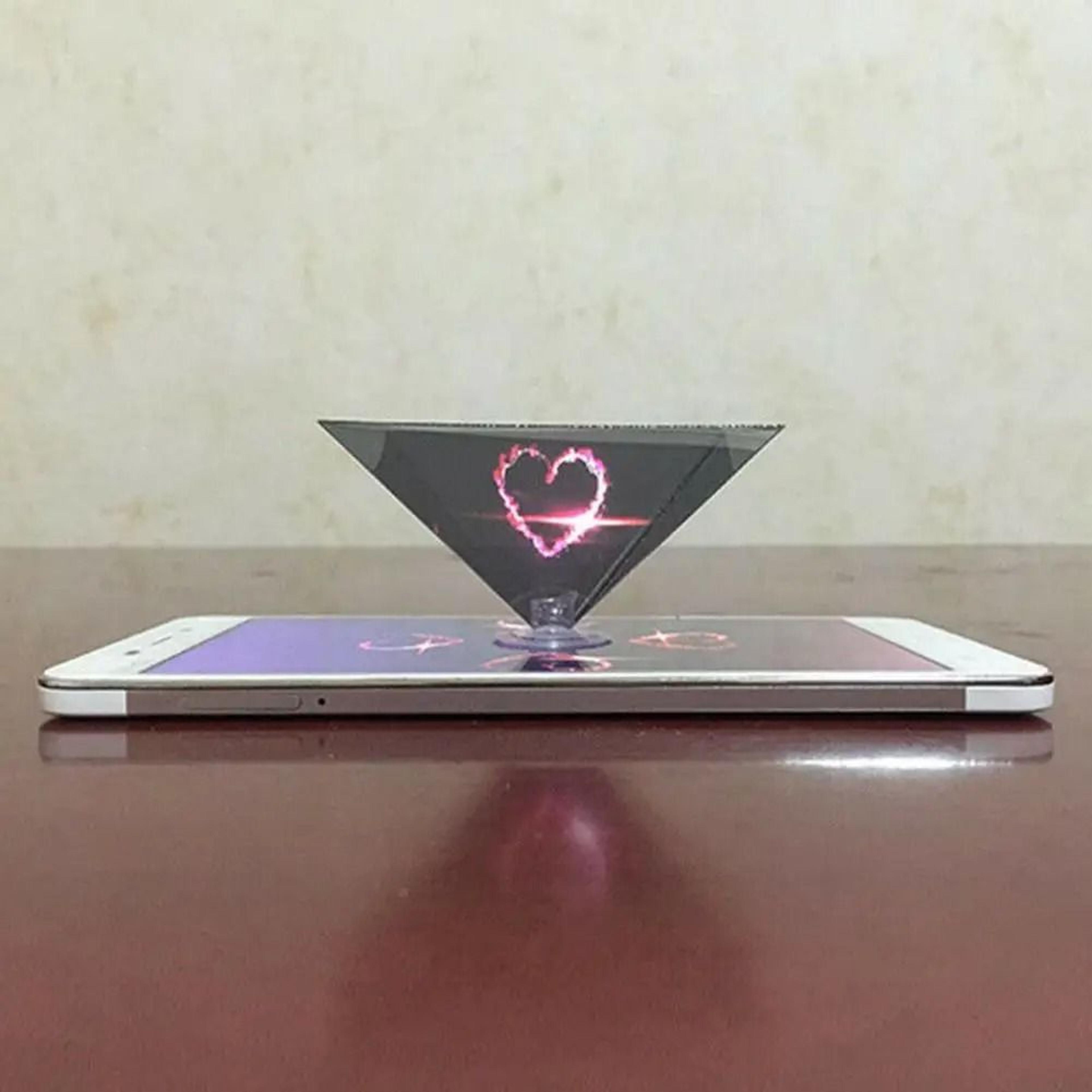 Holographic Pyramid Projector  3D Visual Display Stand  HighYield Optical Interaction Hub 4